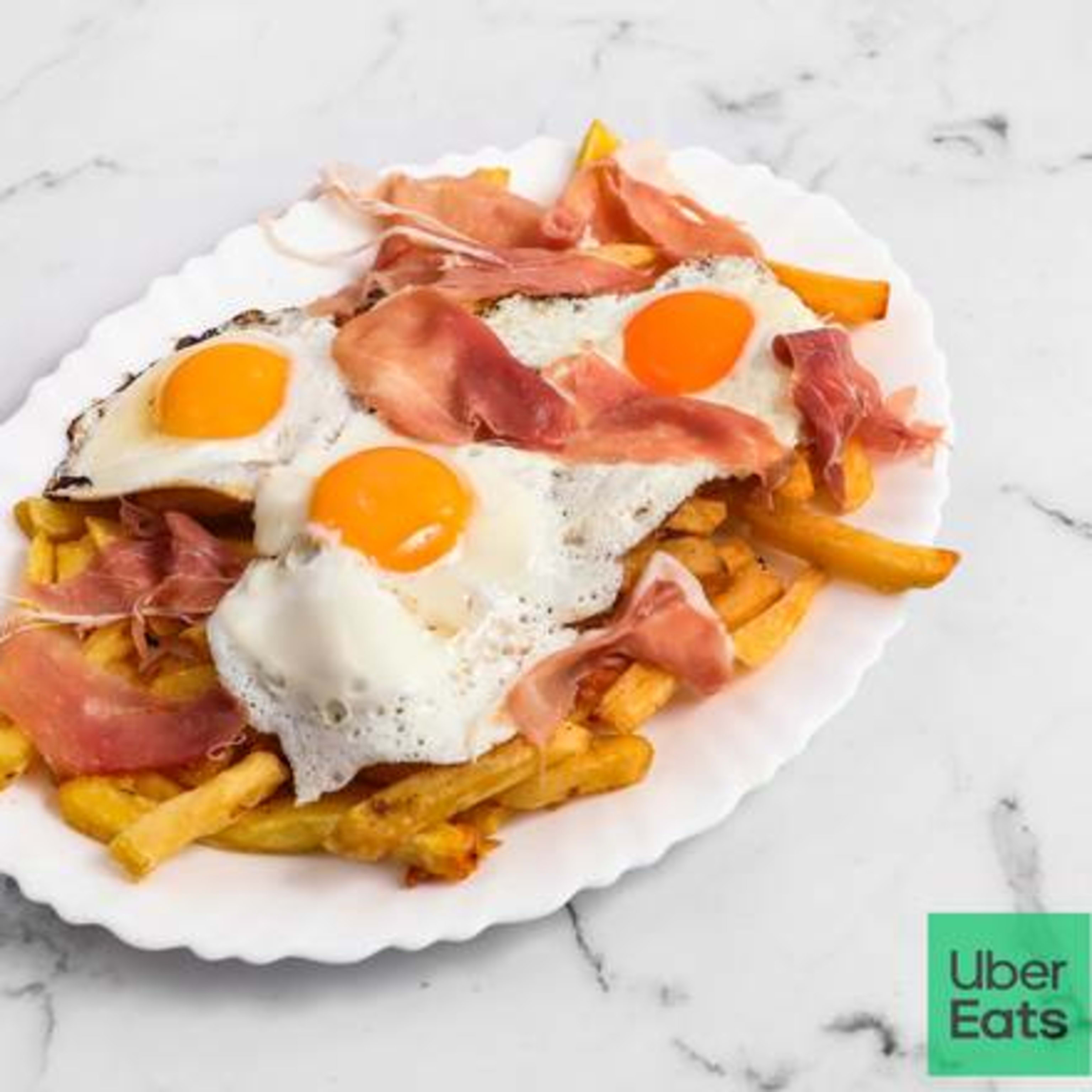 Huevos Rotos con Jamón