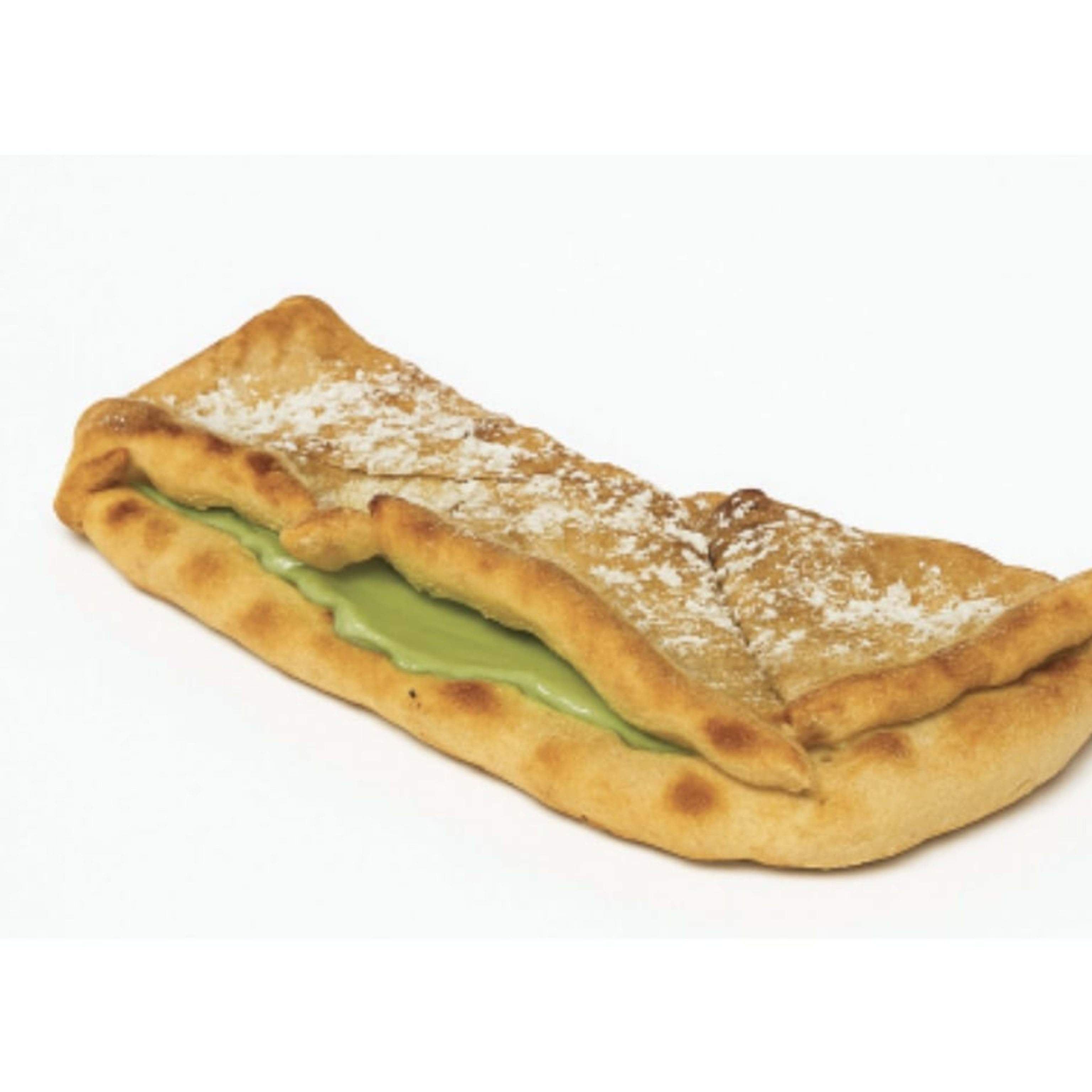 FOCACCIA CON CREMA DE PISTACHO DULCE