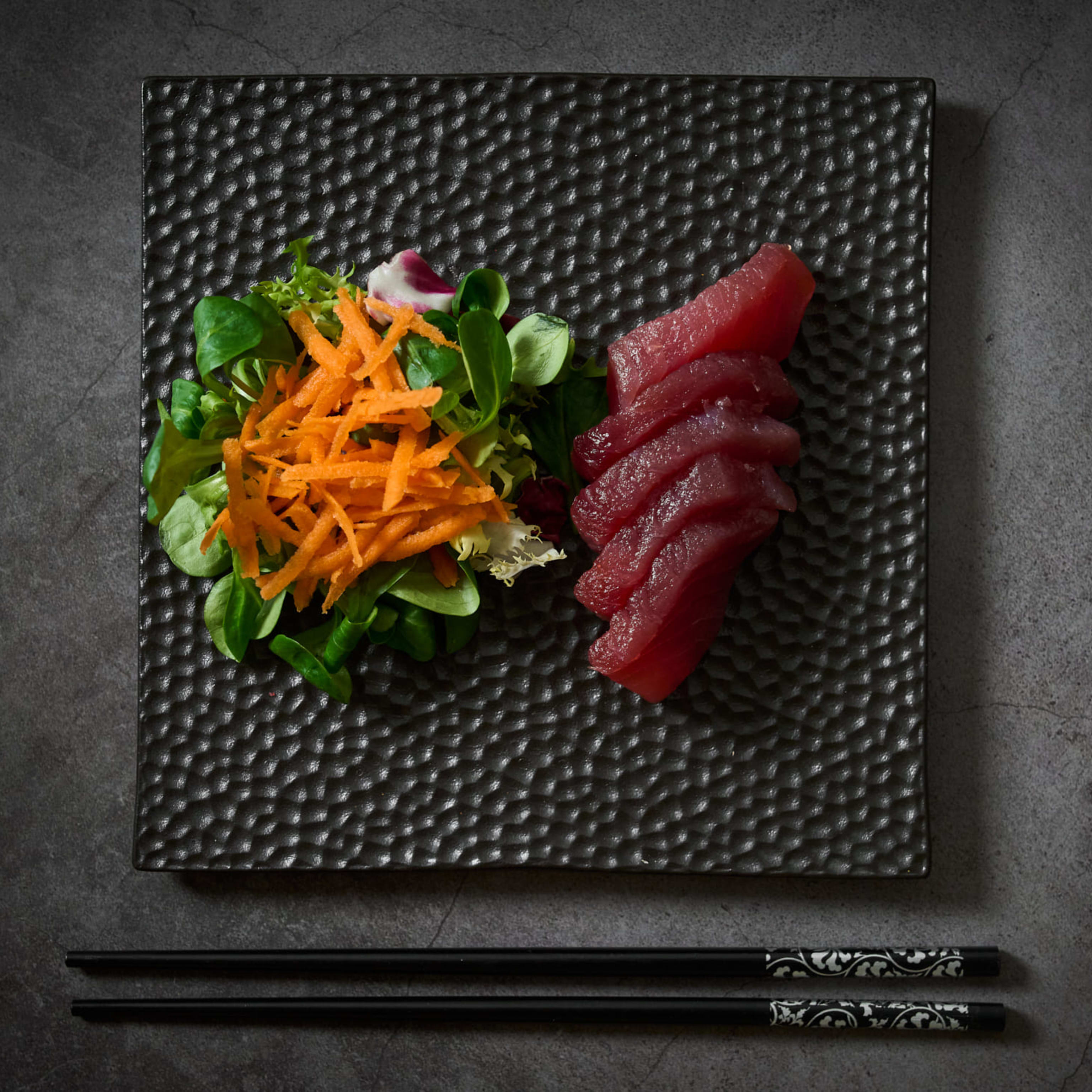 Sashimi de atún de 4 piezas