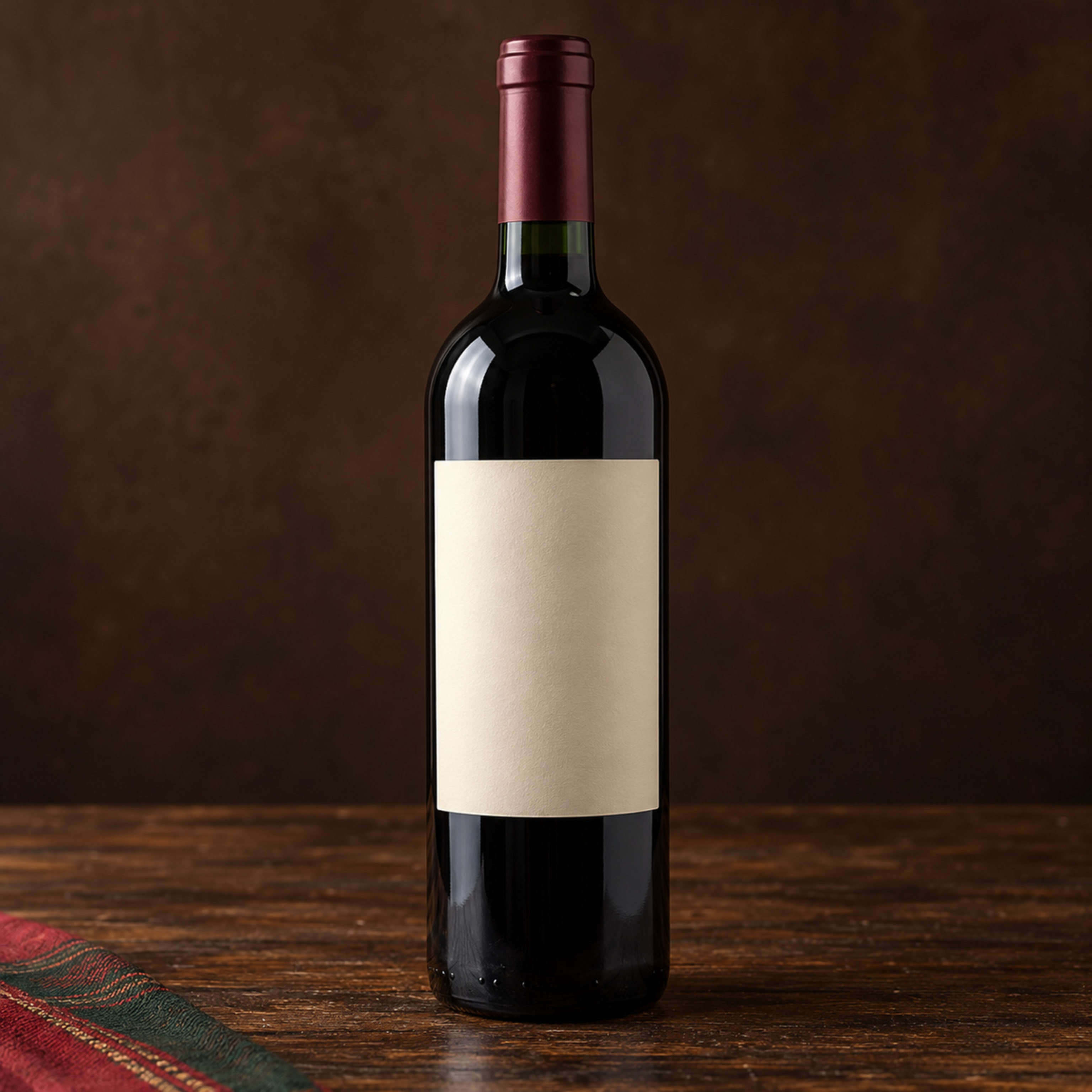 Botella completa vino tinto D.O.