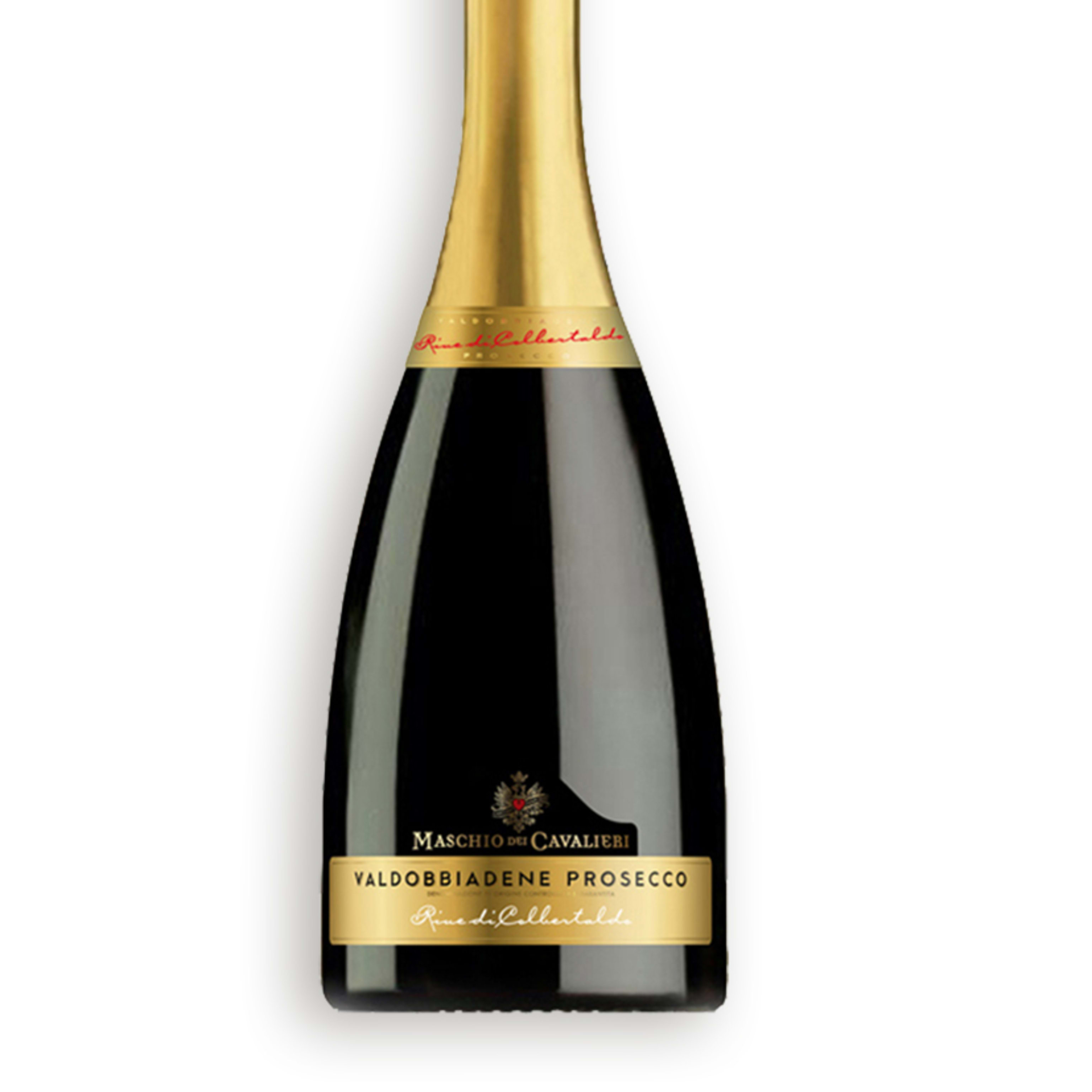 Botella Vino Espumoso. Prosecco Superiore Brut. D.O. Rive di Cobertaldo. Bod. Maschio di Cavalieri.