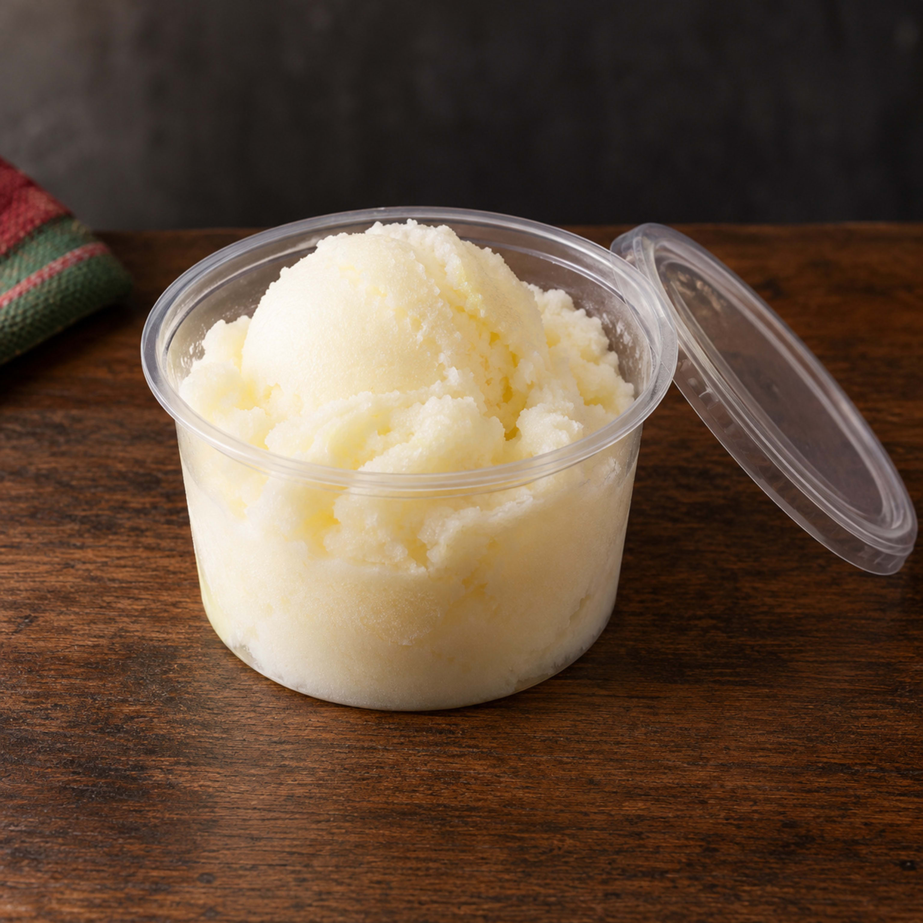 Helado de sorbete de limón