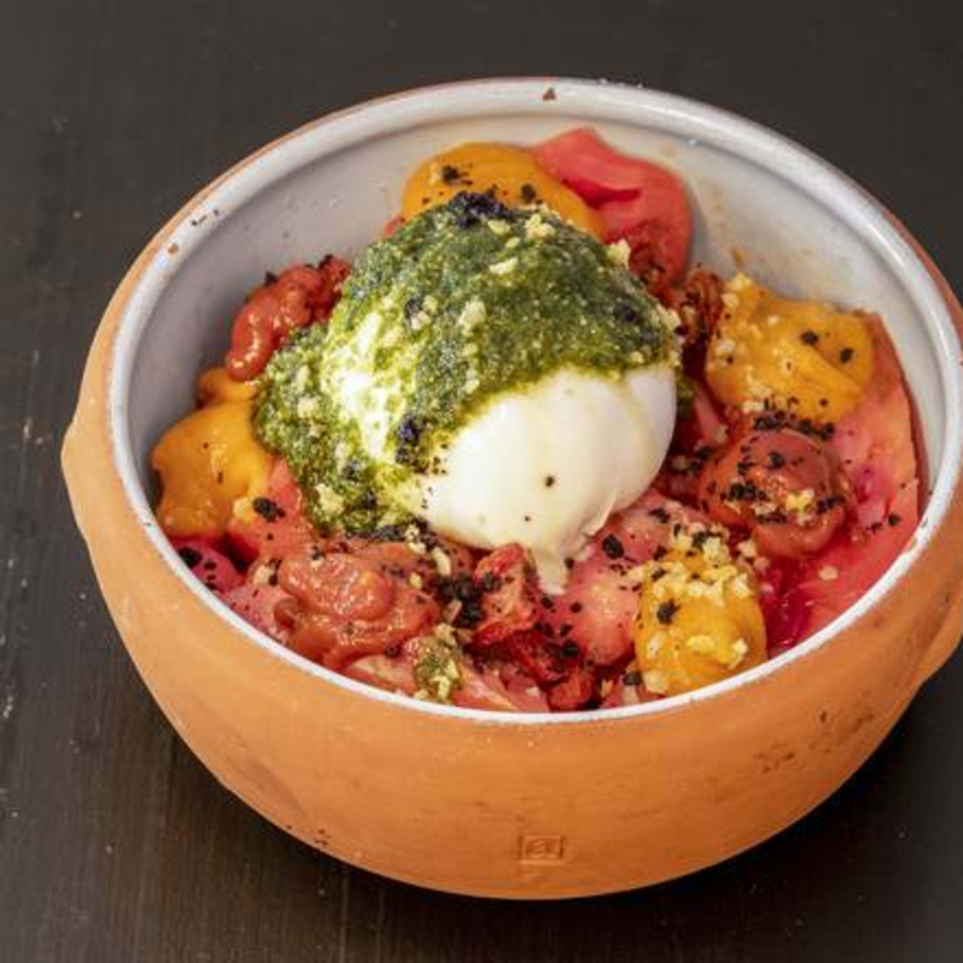 Ensalada de Tomate, Burrata y Pesto (1 ó 2 personas)