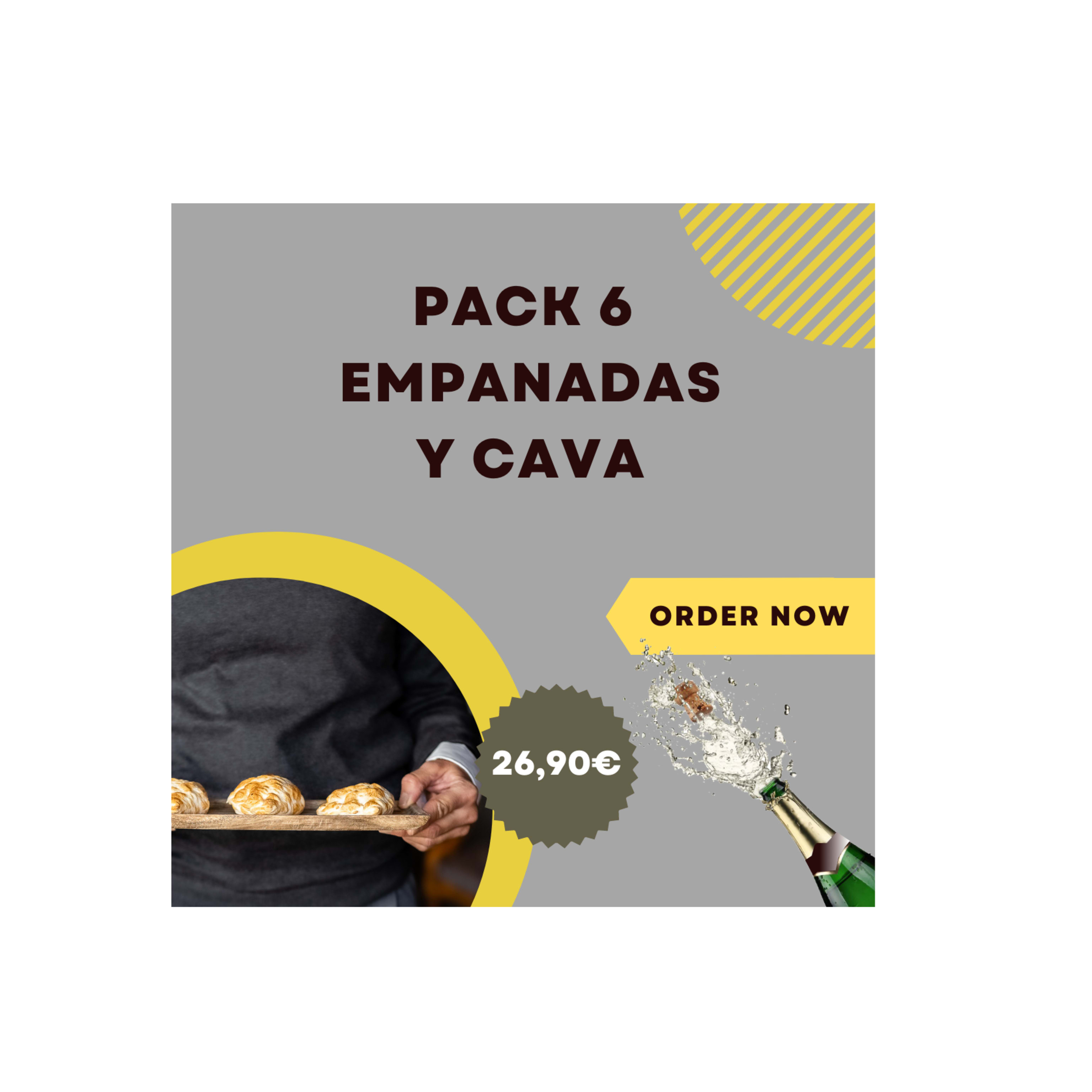 Pack 6 empanadas + cava