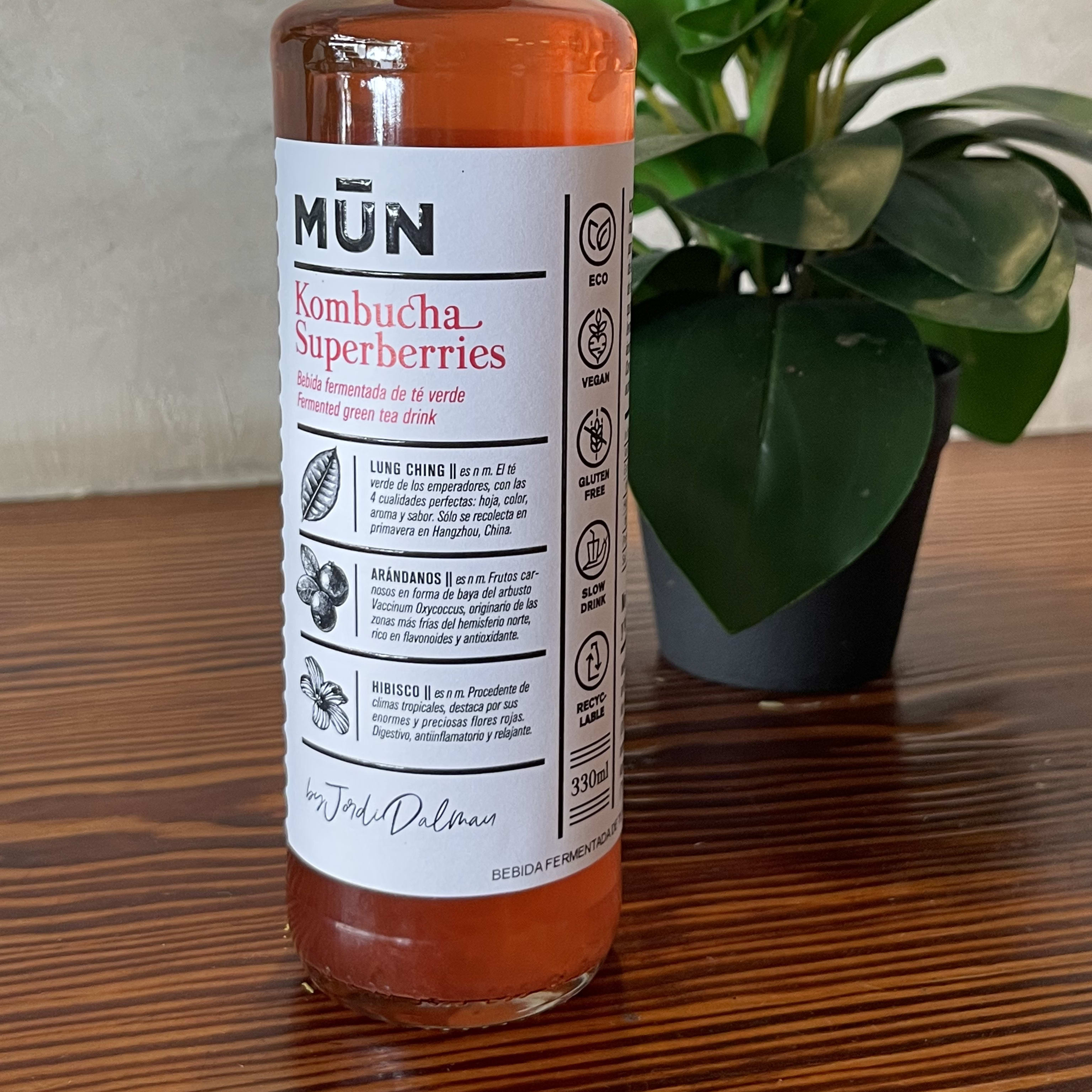 Kombucha Hibiscus, Arándanos Y Lung Ching