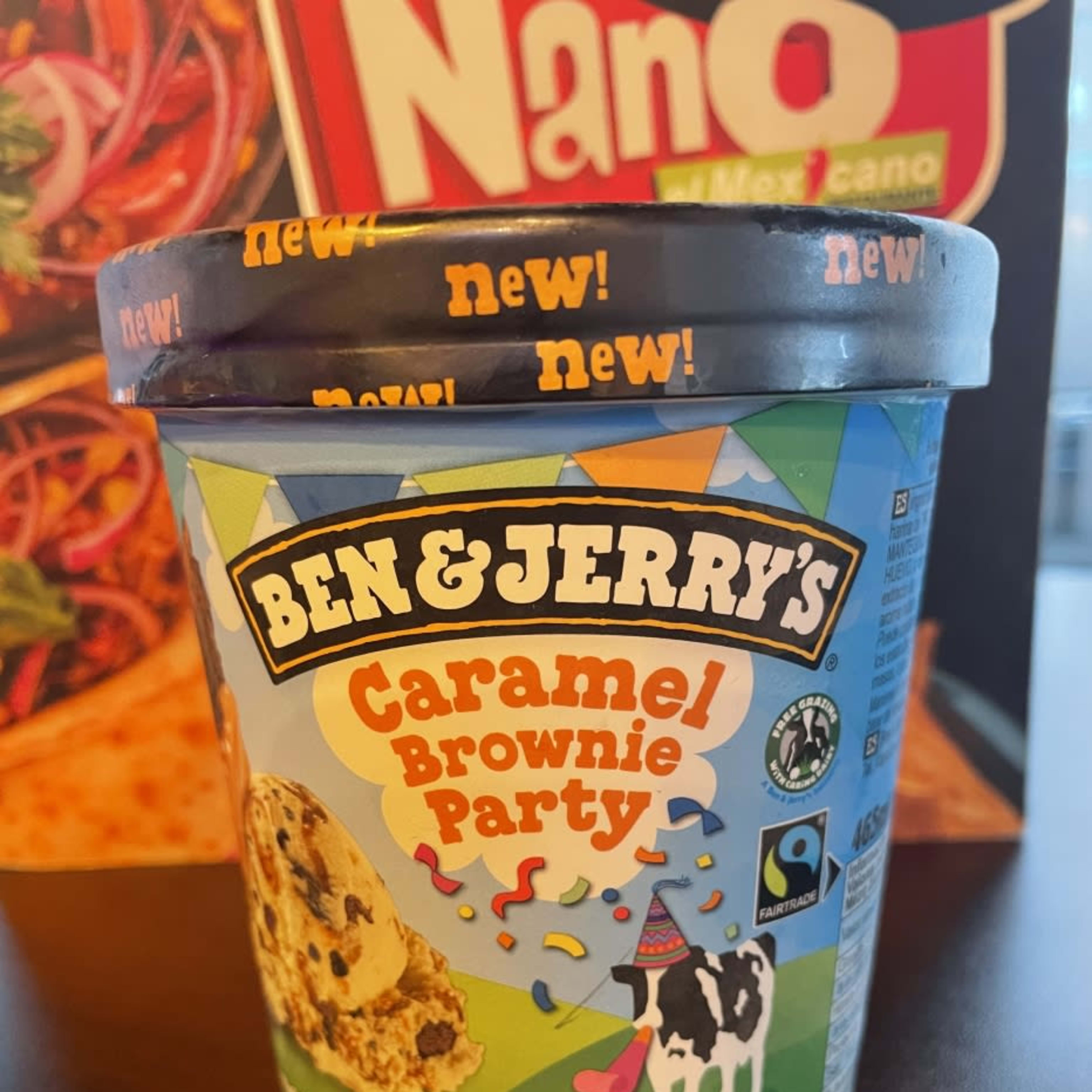 Helado caramel brownie party ben&jerry 465ML