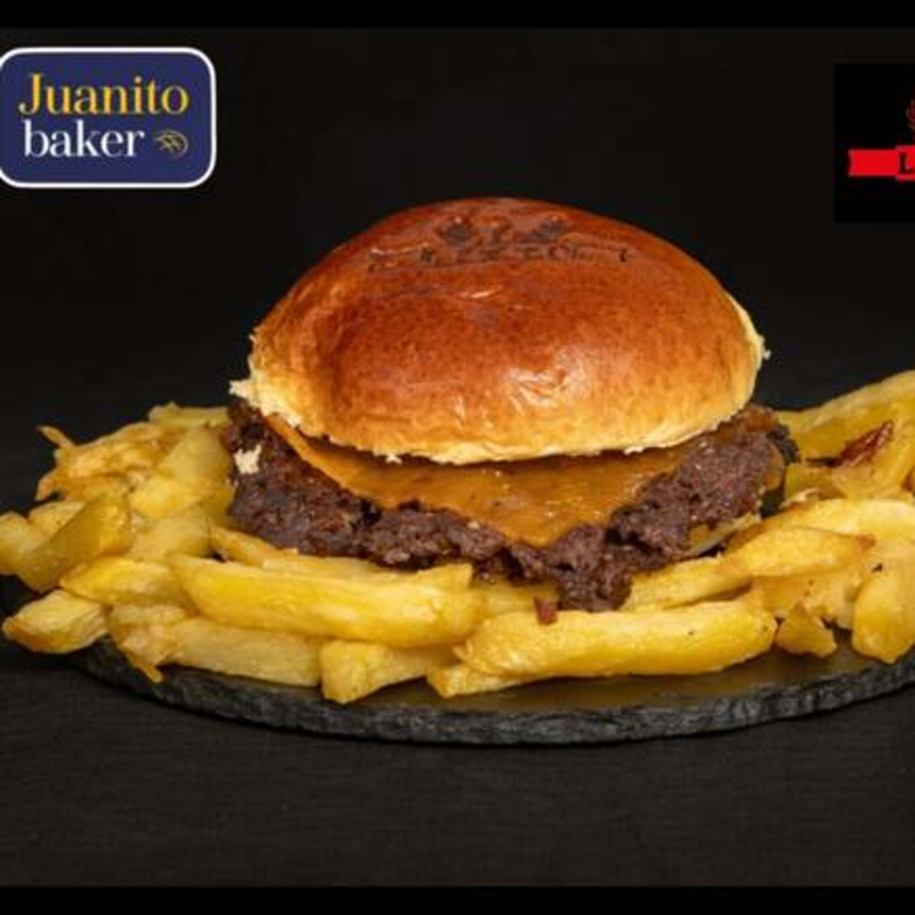 Hamburguesa Smash Lixto y patatas