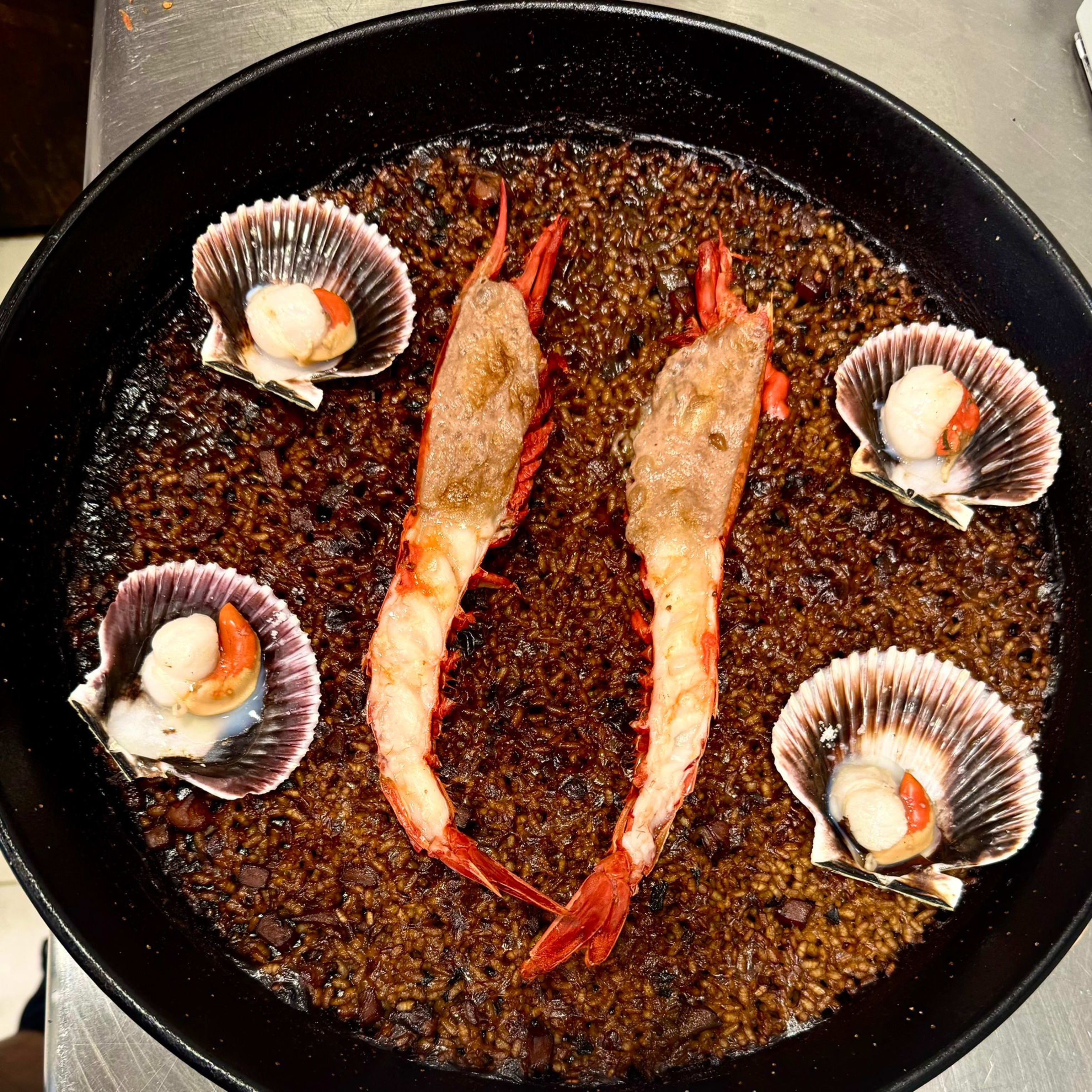 Paella marinera de Carabinero (precio por persona)