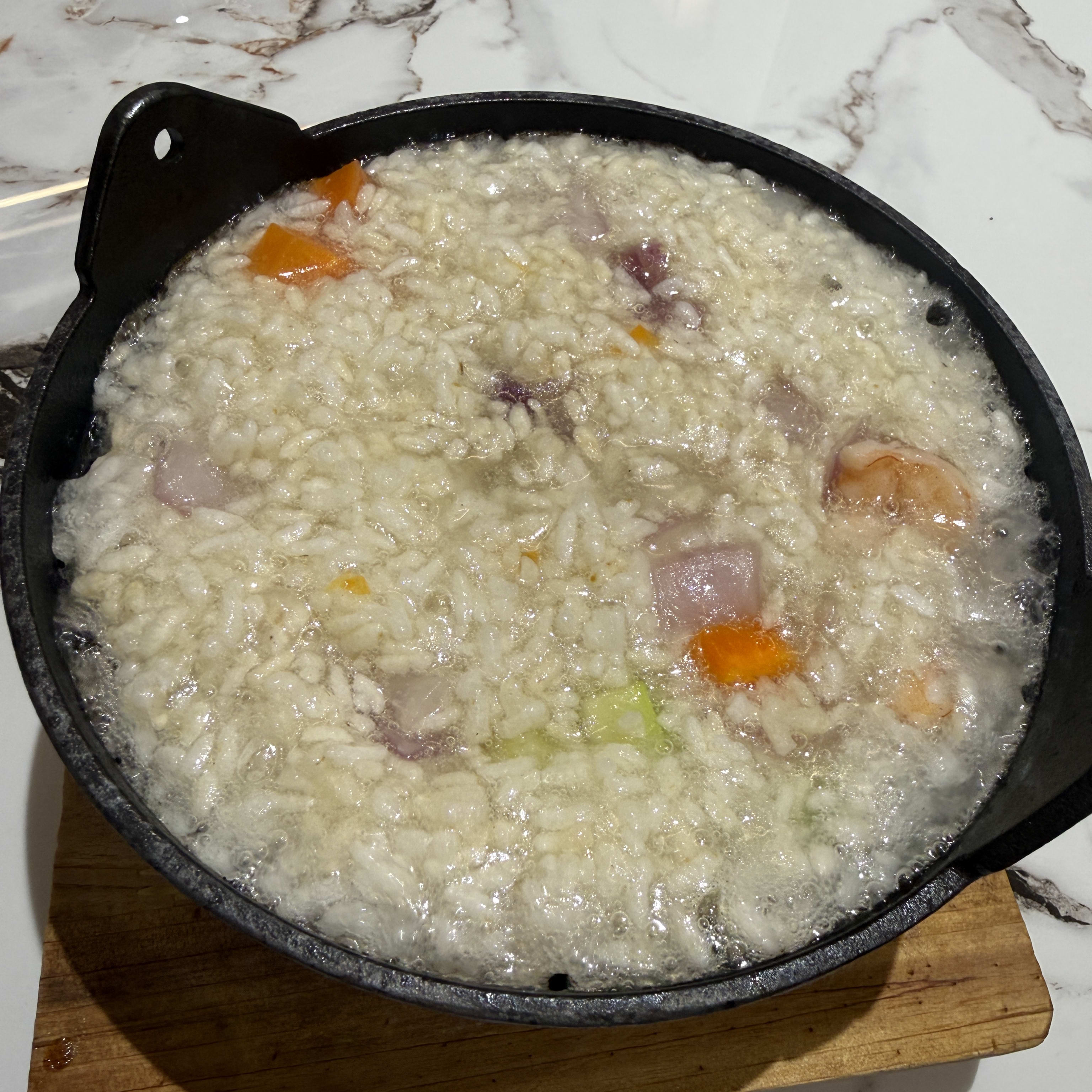 Kubak con Gambas y Verduras Sin Gluten.