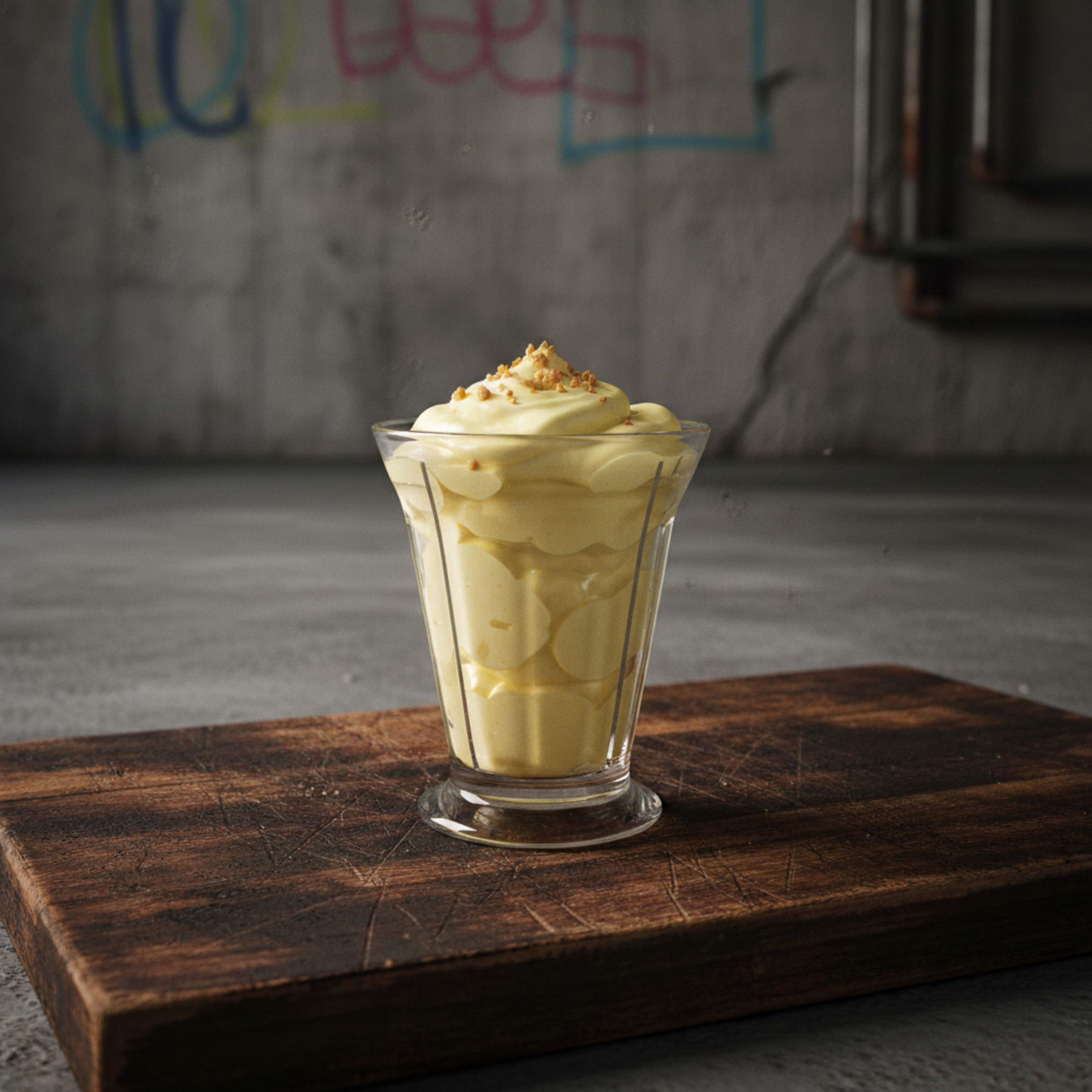 Zitronensorbetbecher