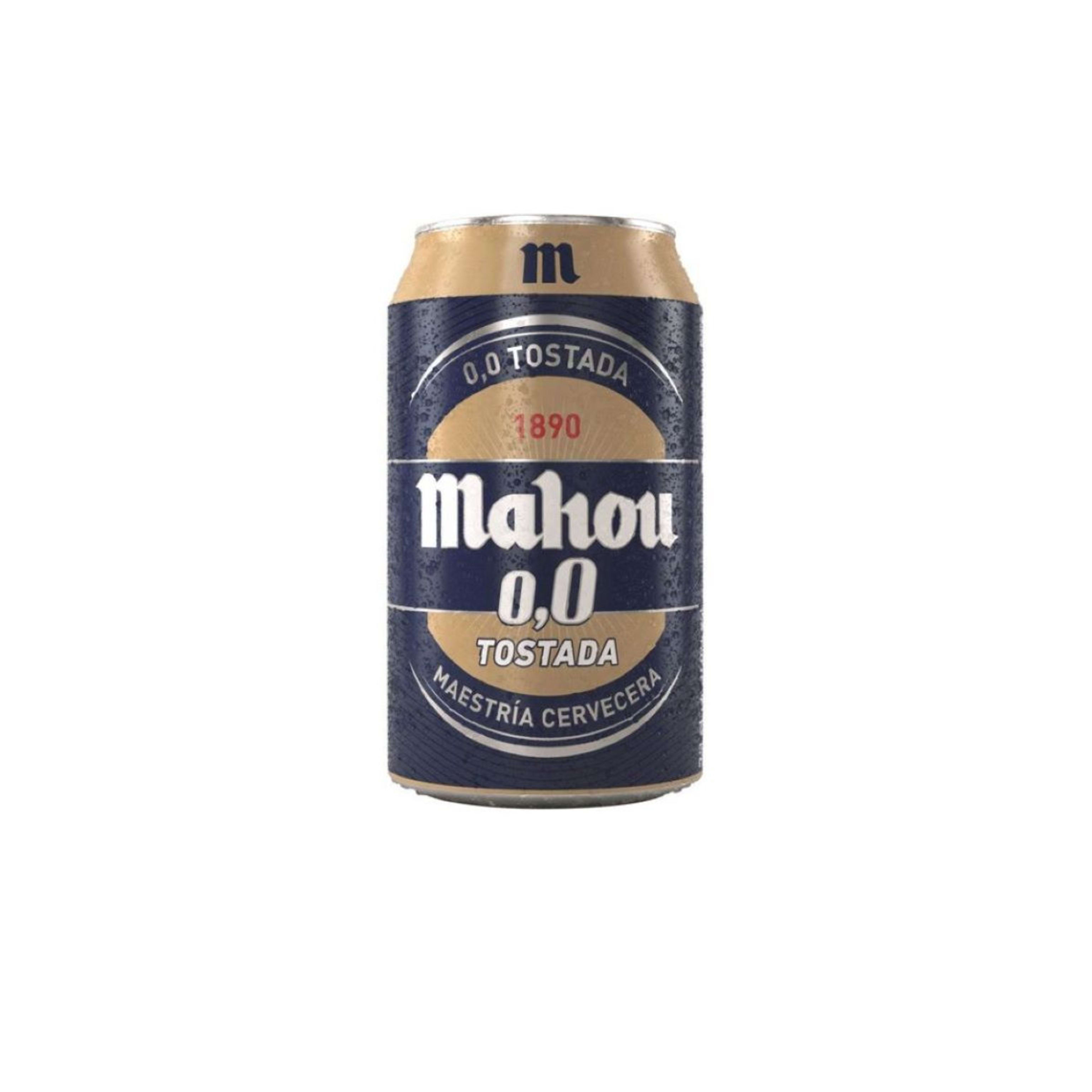 Cerveza Mahou 0,0% tostada 33cl.