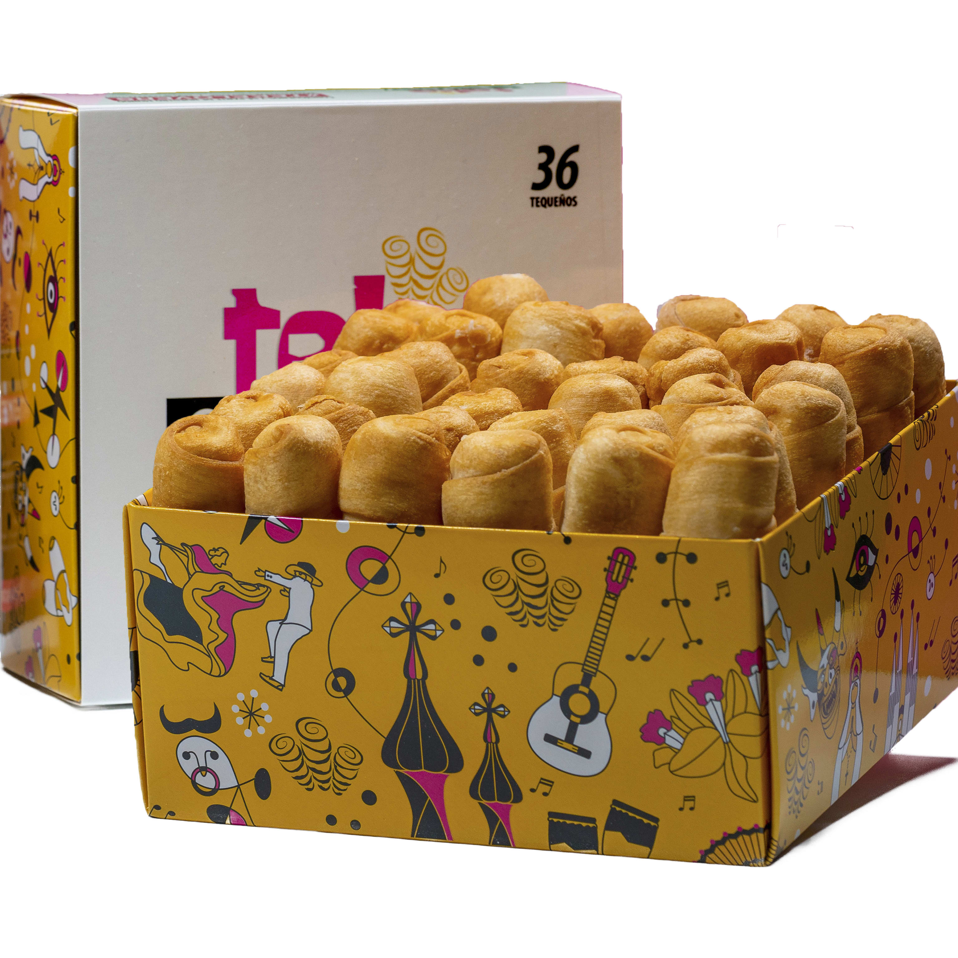 36 x fried tequeño