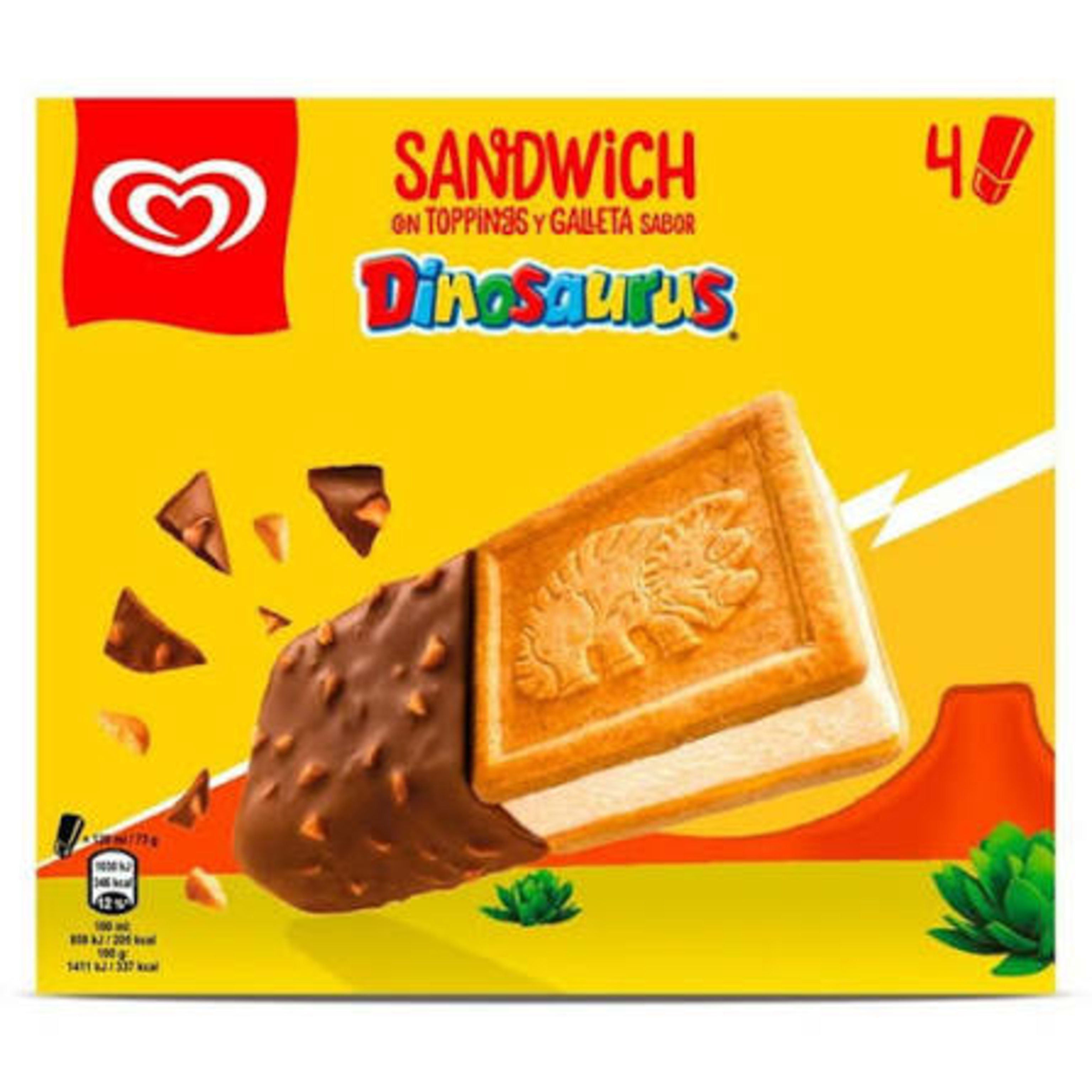 Sandwich Dinosaurio