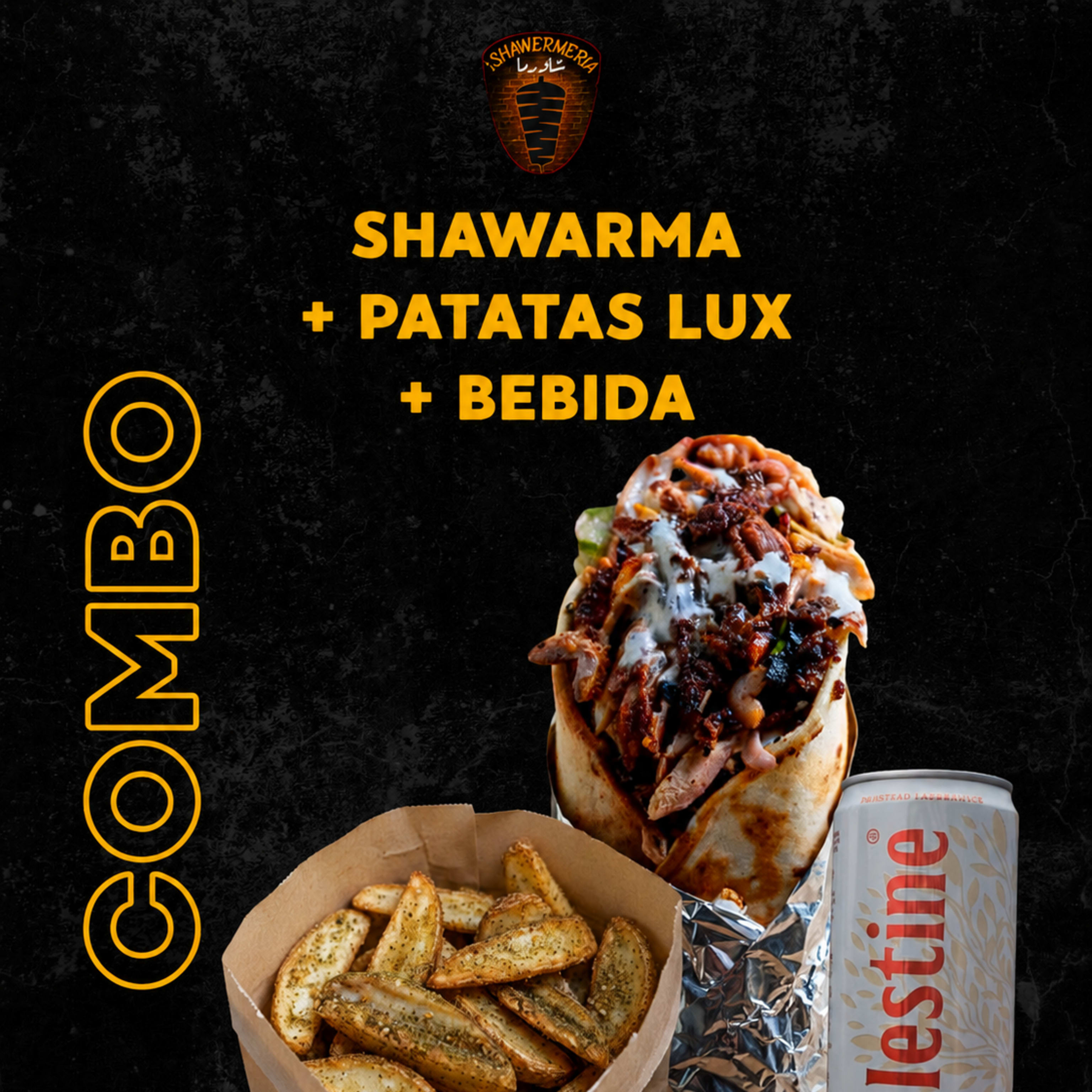 Menú Shawarma + Patatas Luxe + Bebida