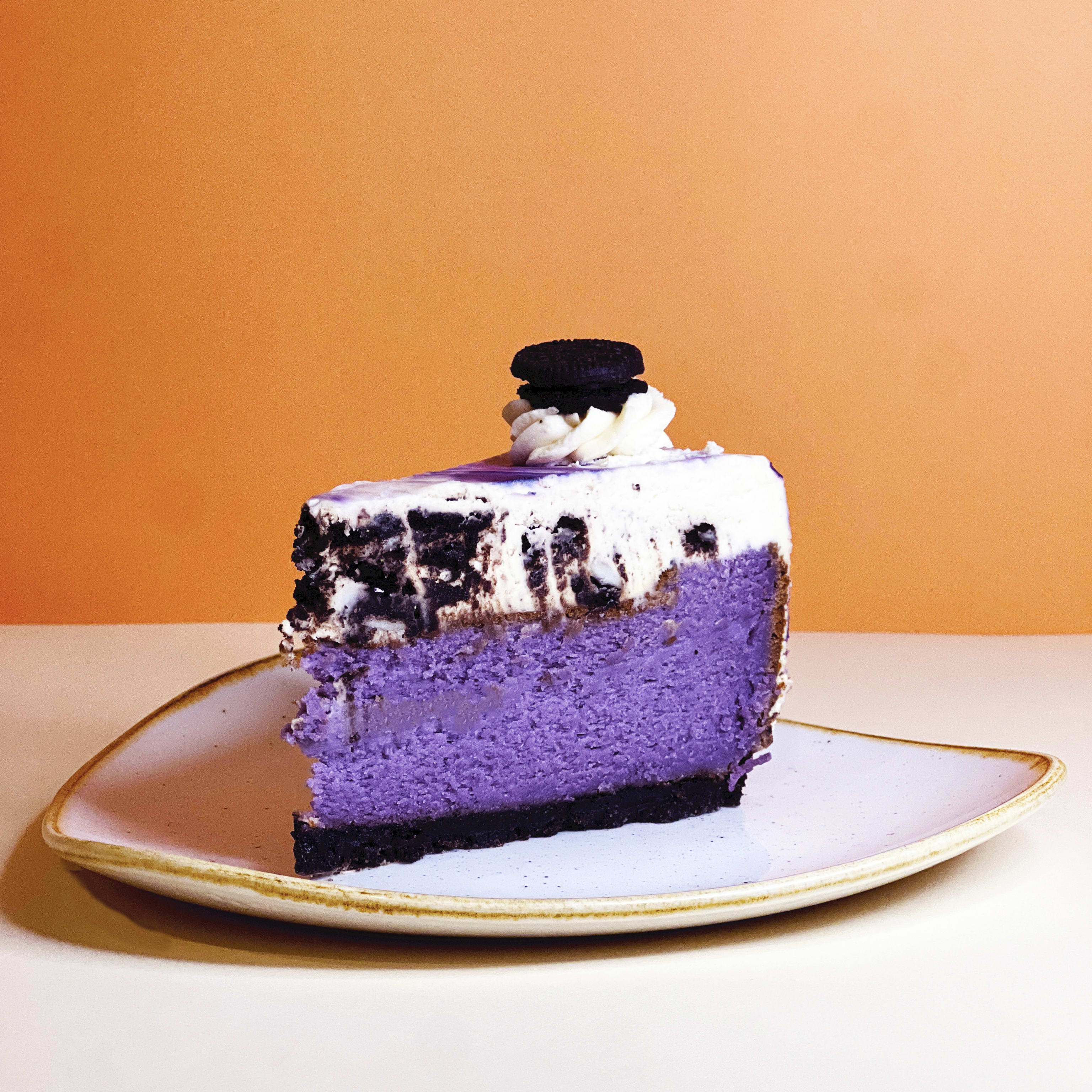 Taro Oreo Cheesecake