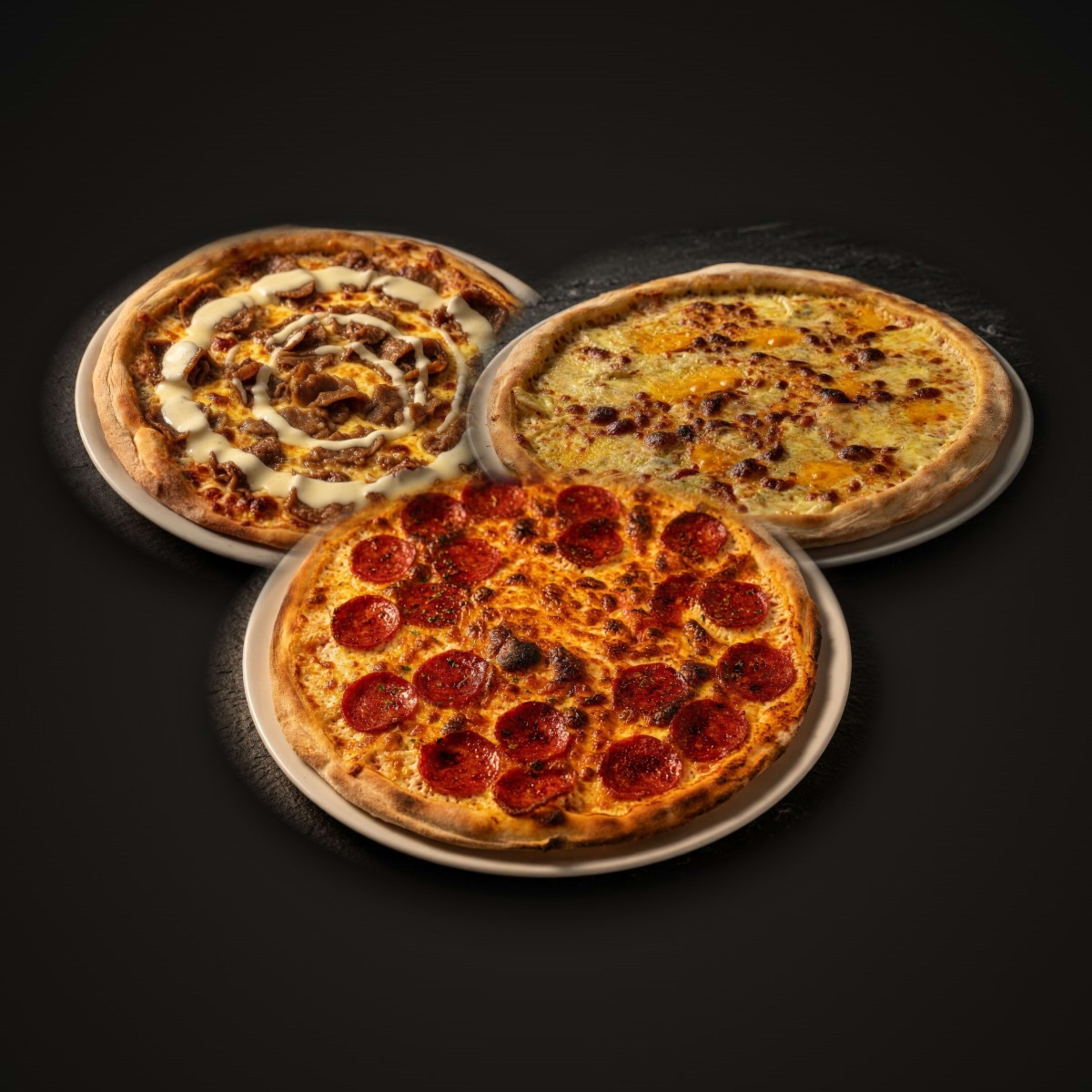 🔥 ¡Oferta! 3 Pizzas Medianas 