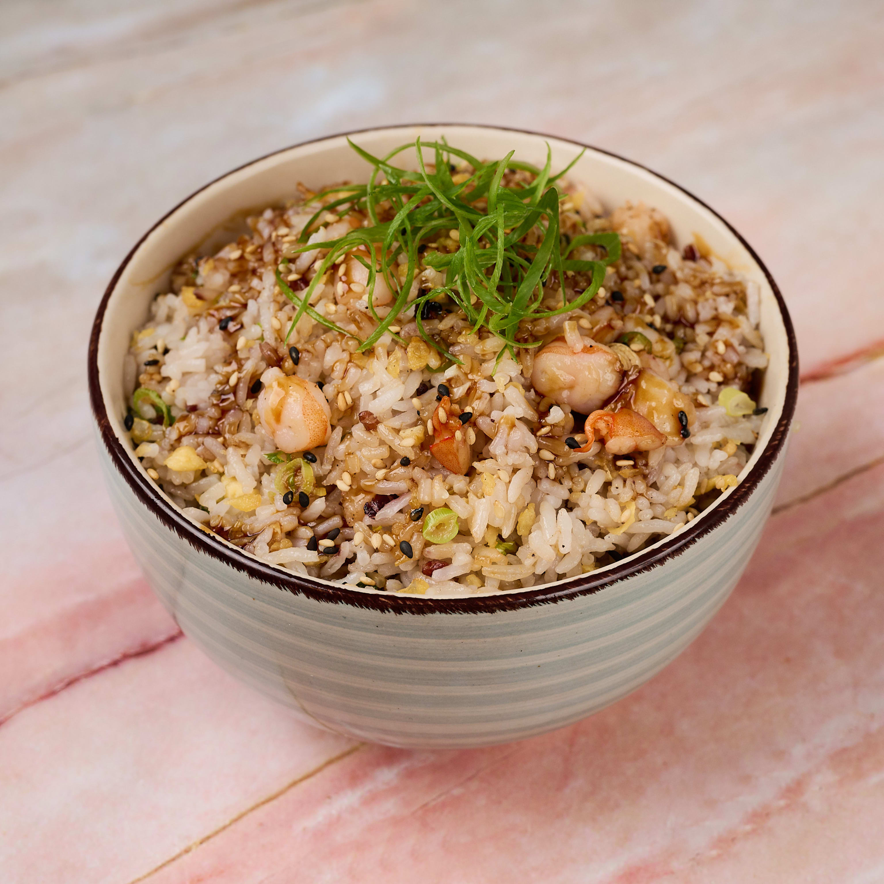 Yakimeshi langostinos