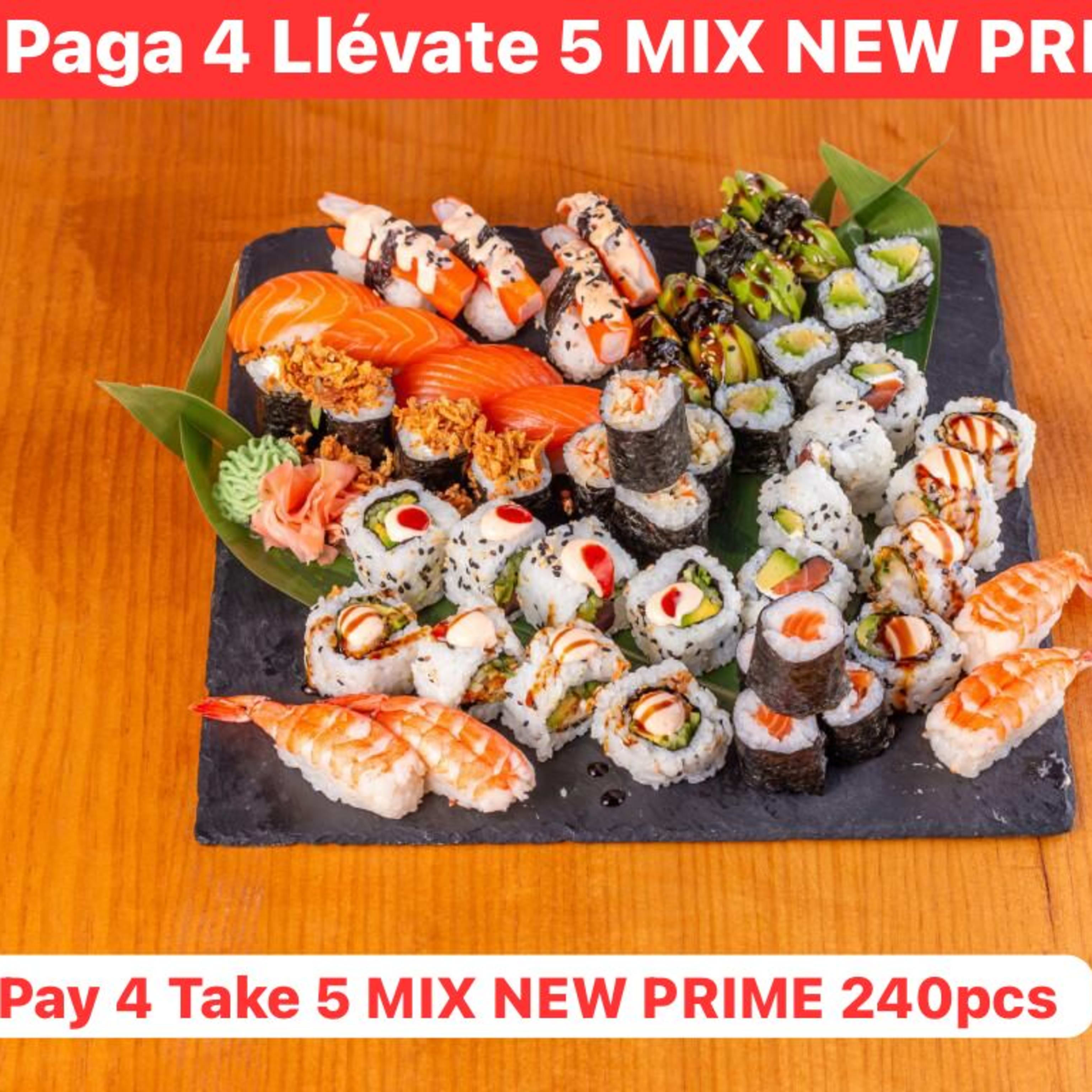  5 MIX NEW PRIME  POR EL PRECIO DE 4. TOTAL 240 PCS. HAZ TU RESERVA/ BOOK NOW