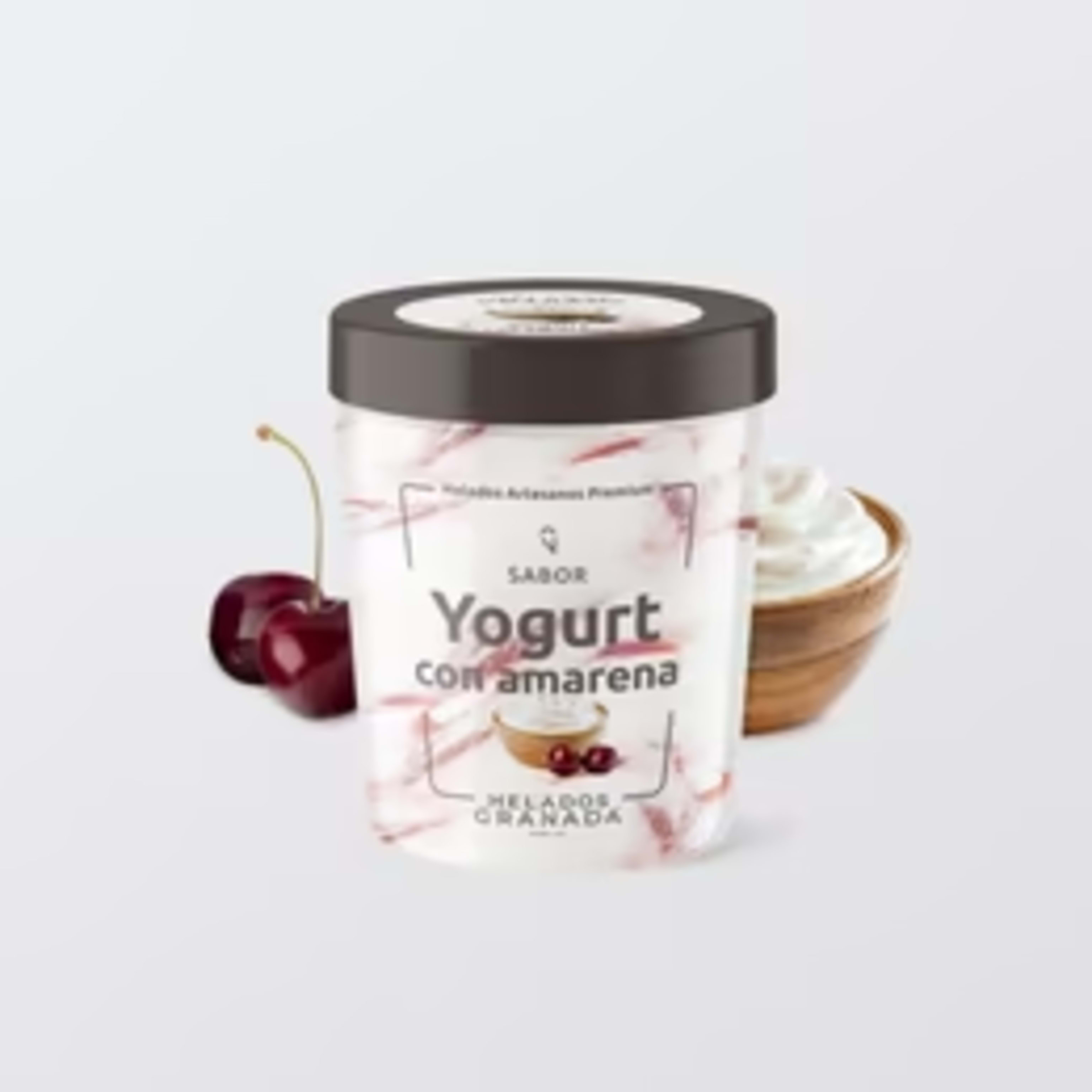 HELADO YOGURT CON AMARENA