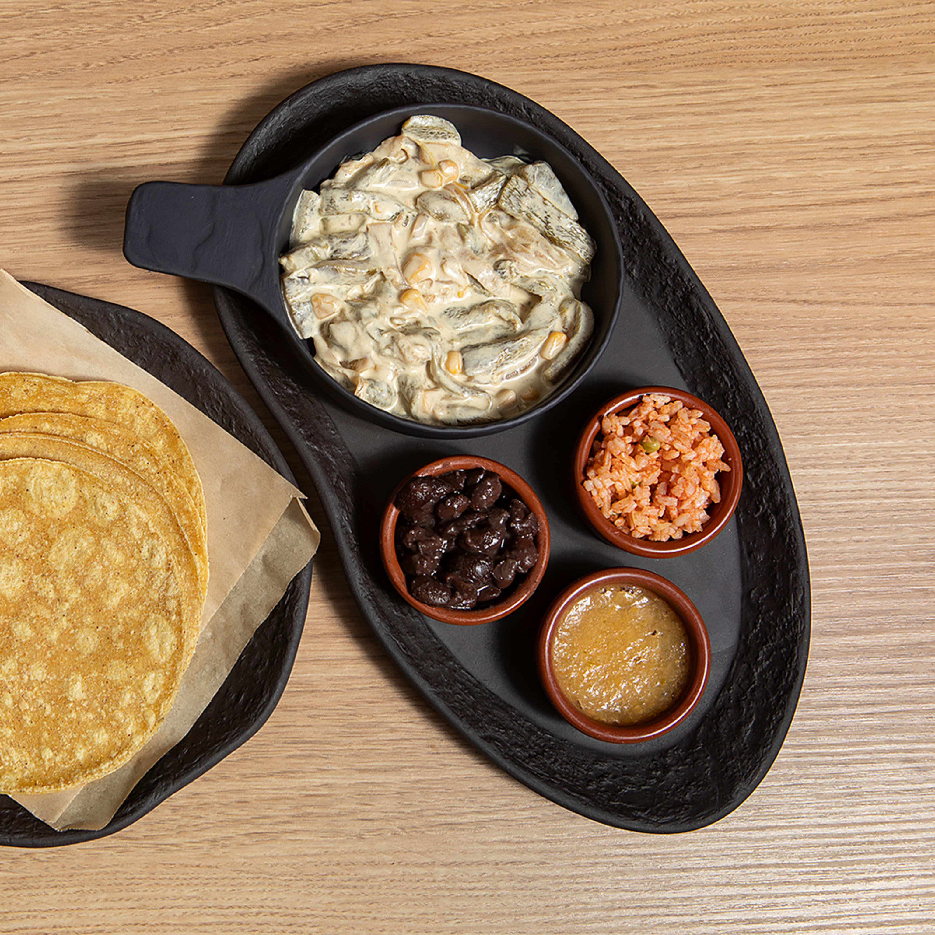 Cazuela Rajas con crema