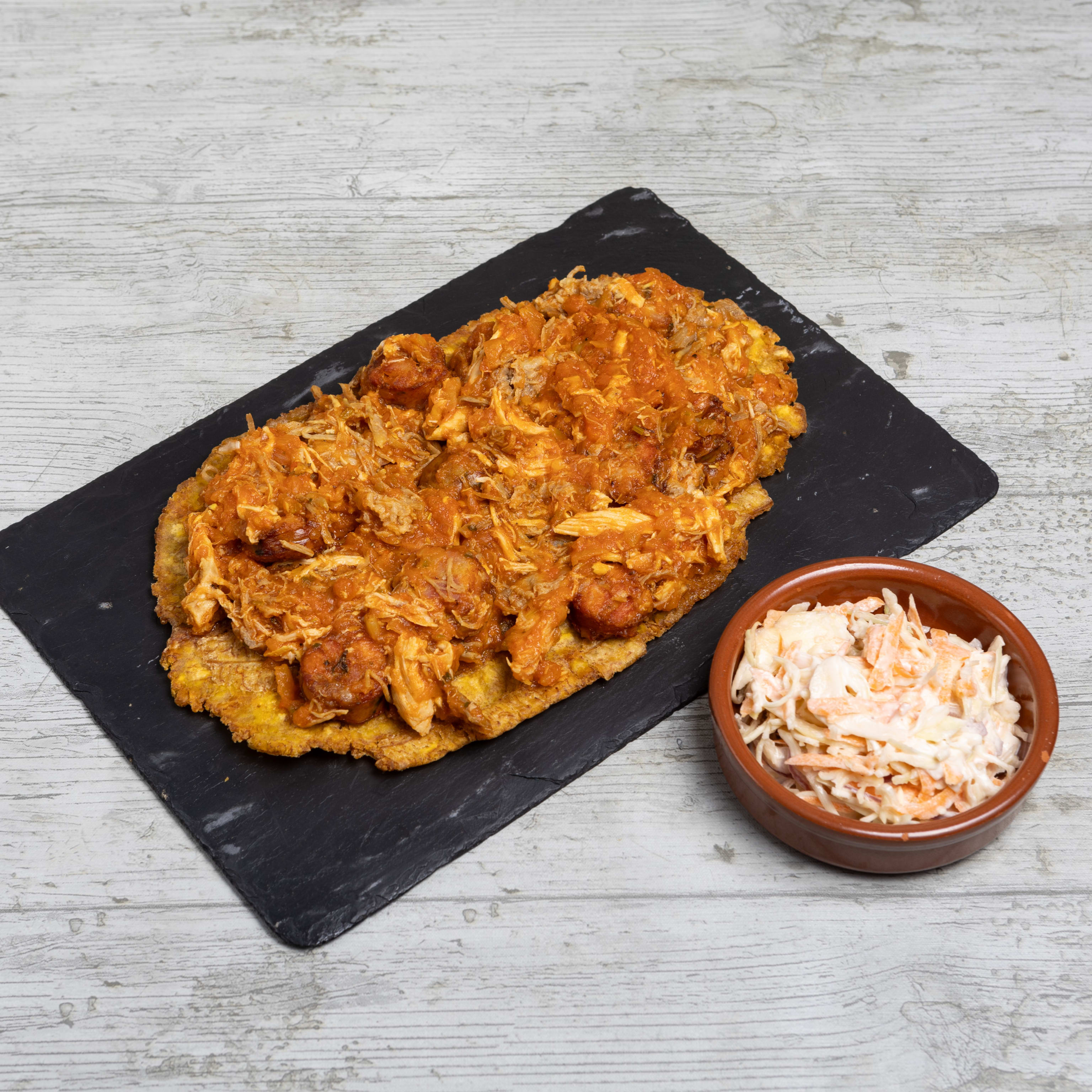 Patacón con Carne..
