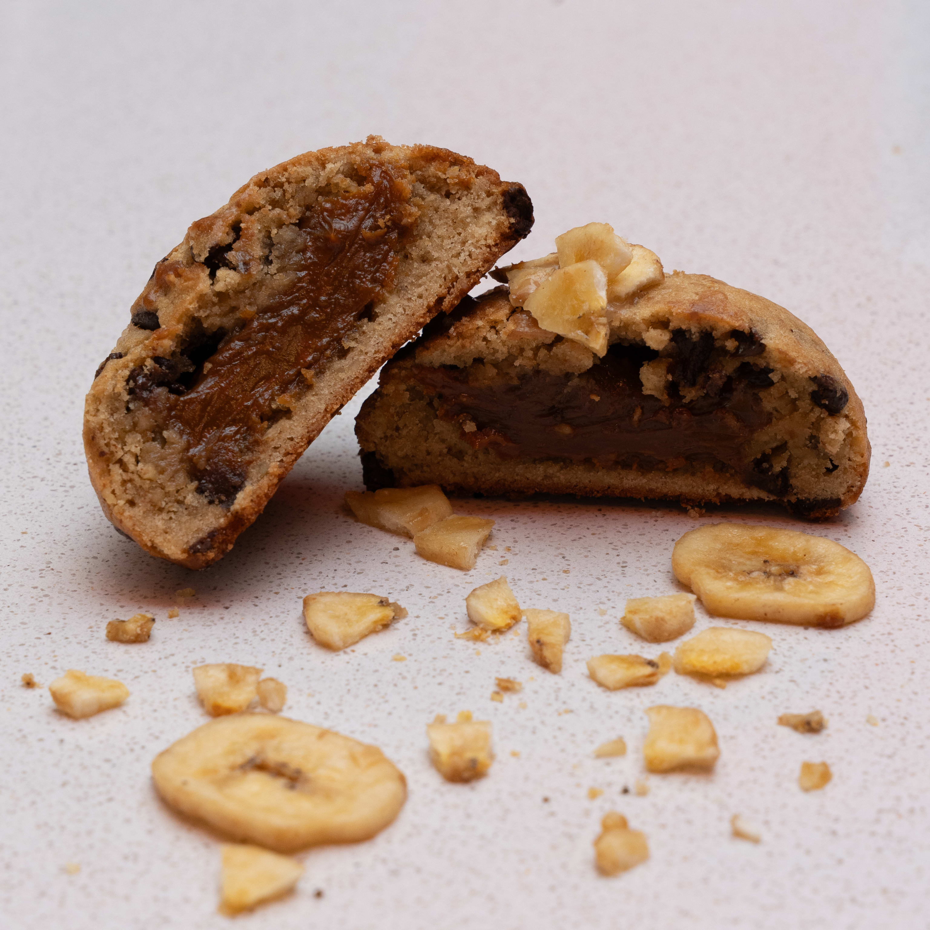 COOKIE PLÁTANO CON DULCE DE LECHE