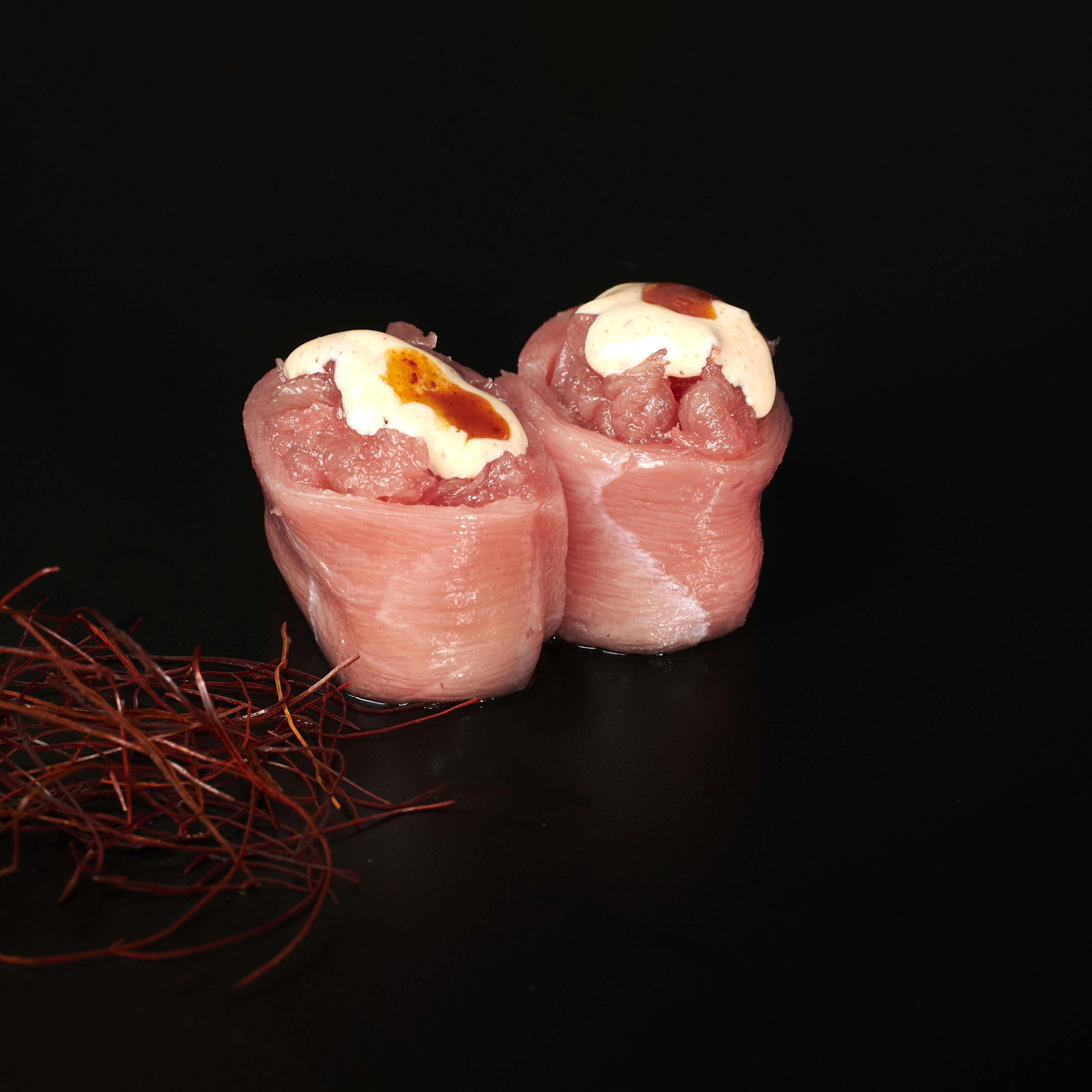 Gunkan de Tartar de Atún Rojo Picante