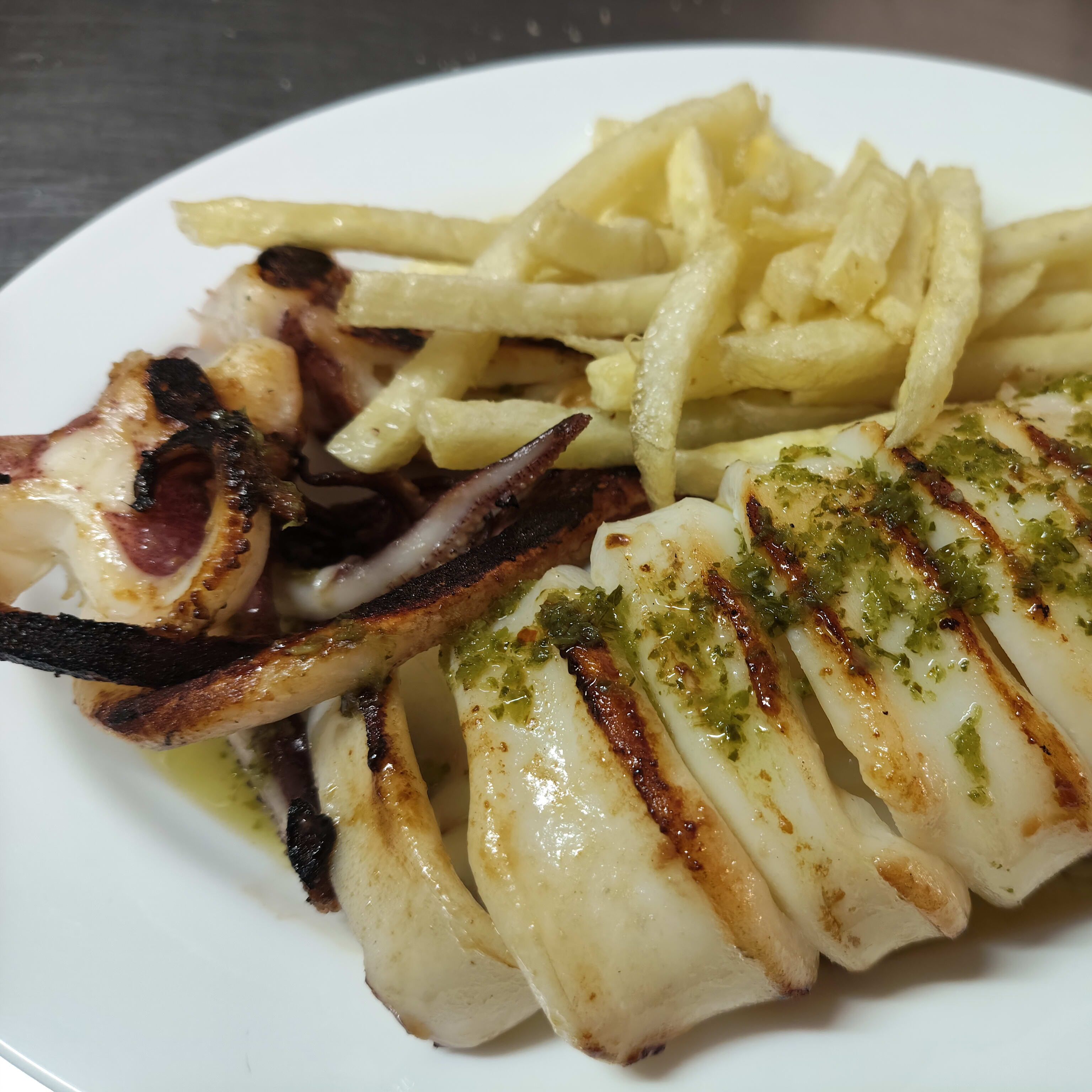 roasted squid