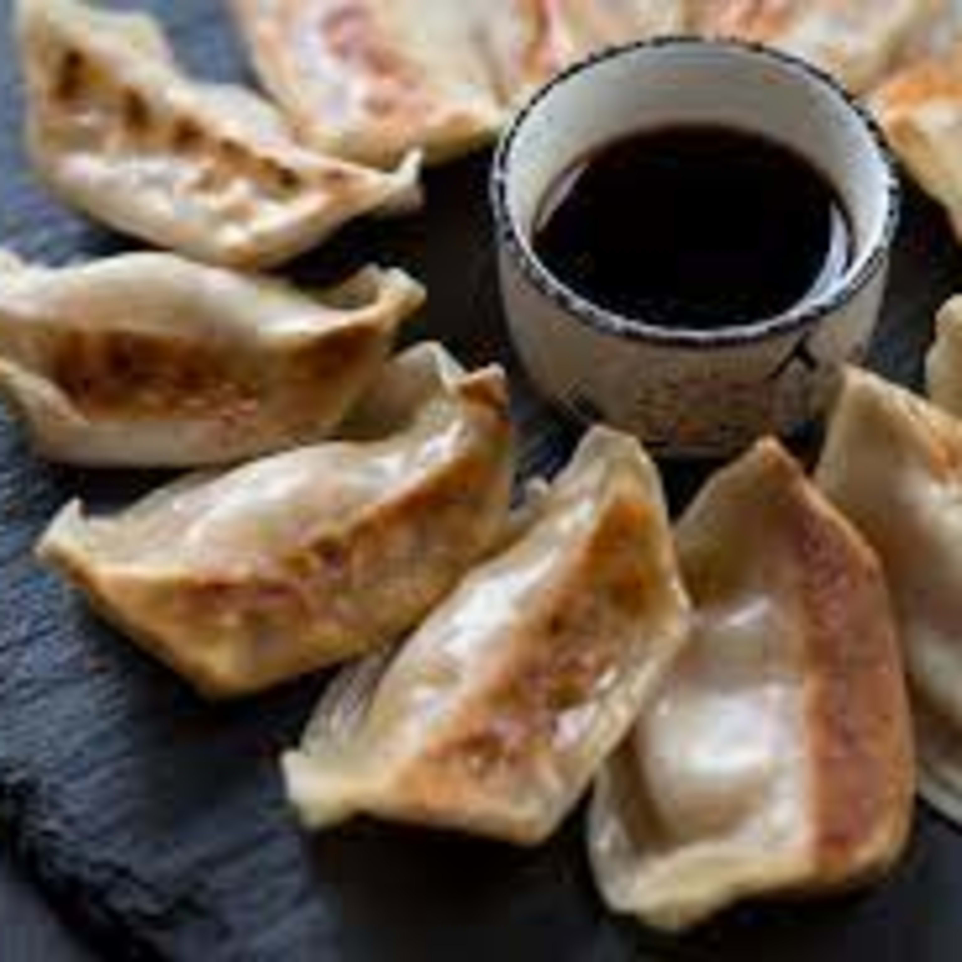 Gyoza de gambas (empanadillas japonesas)