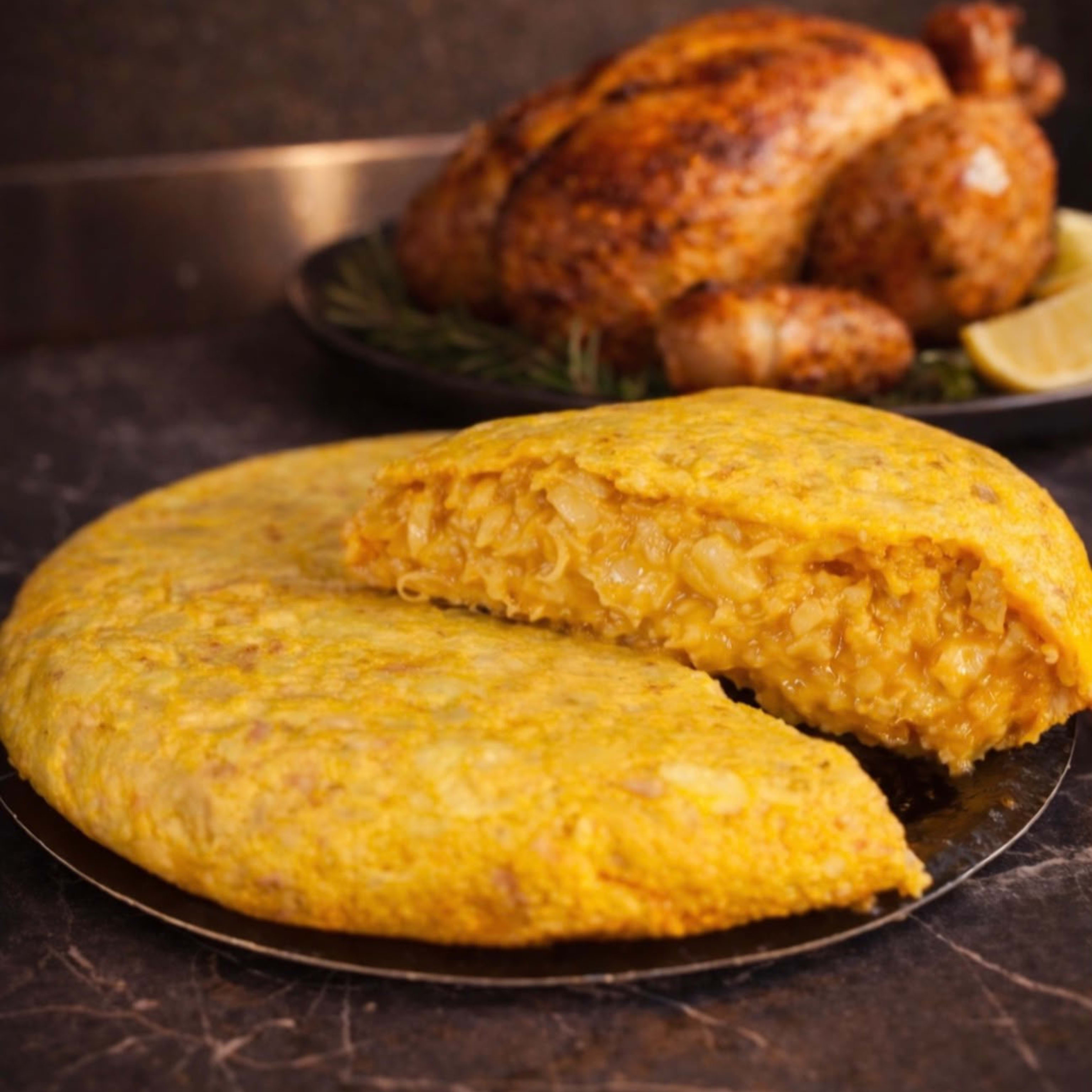 Tortilla de Pollo Asado