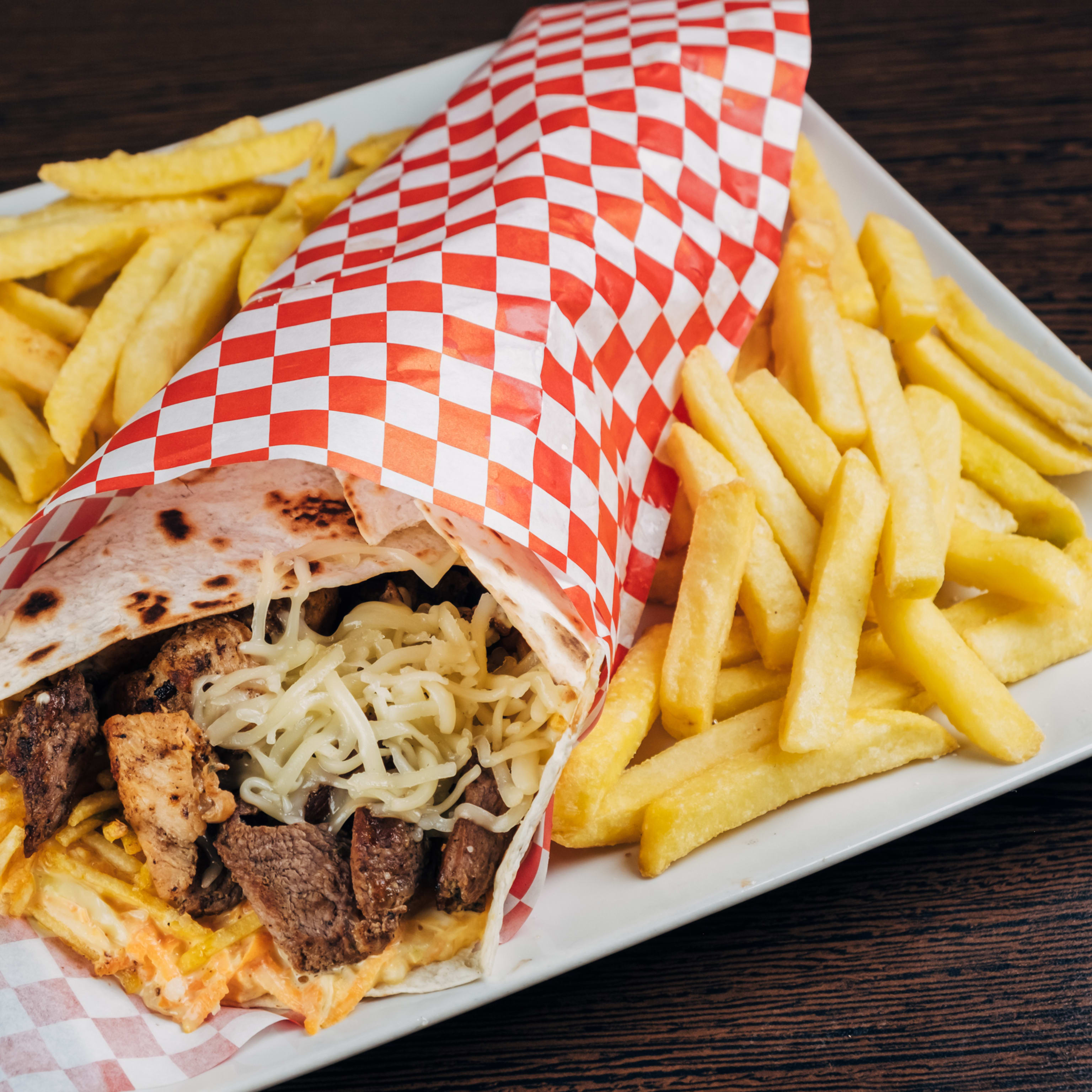 Burrito Venezolano + patatas