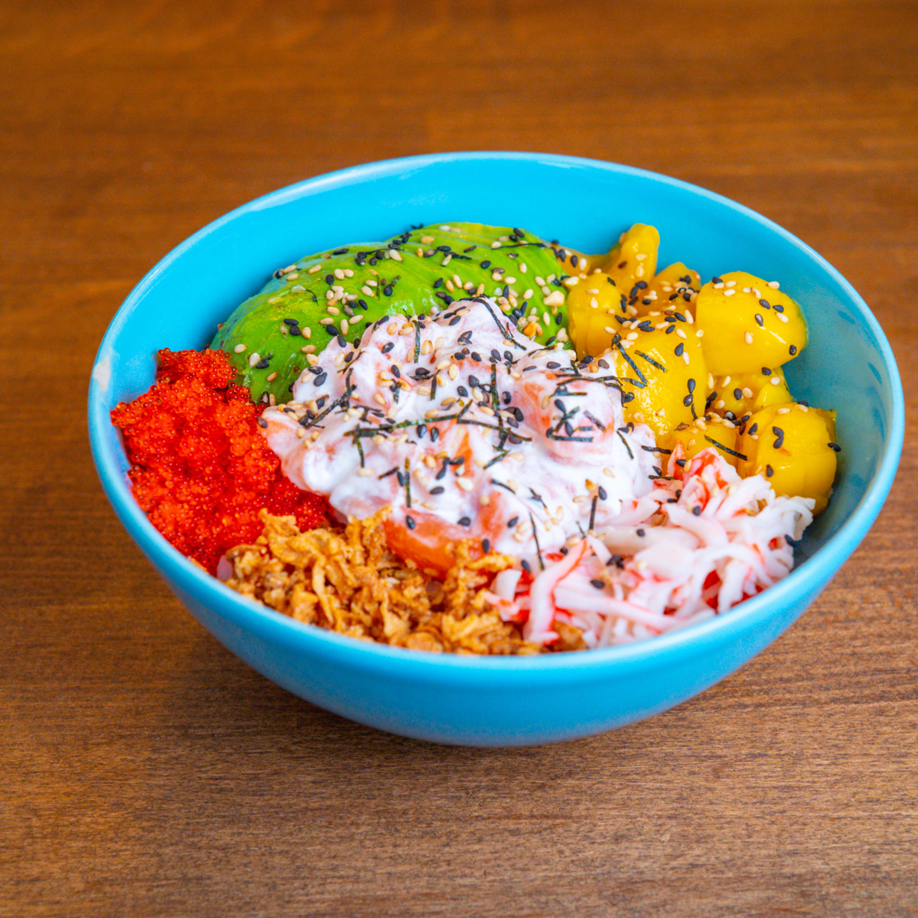 Cheese salmon Poké