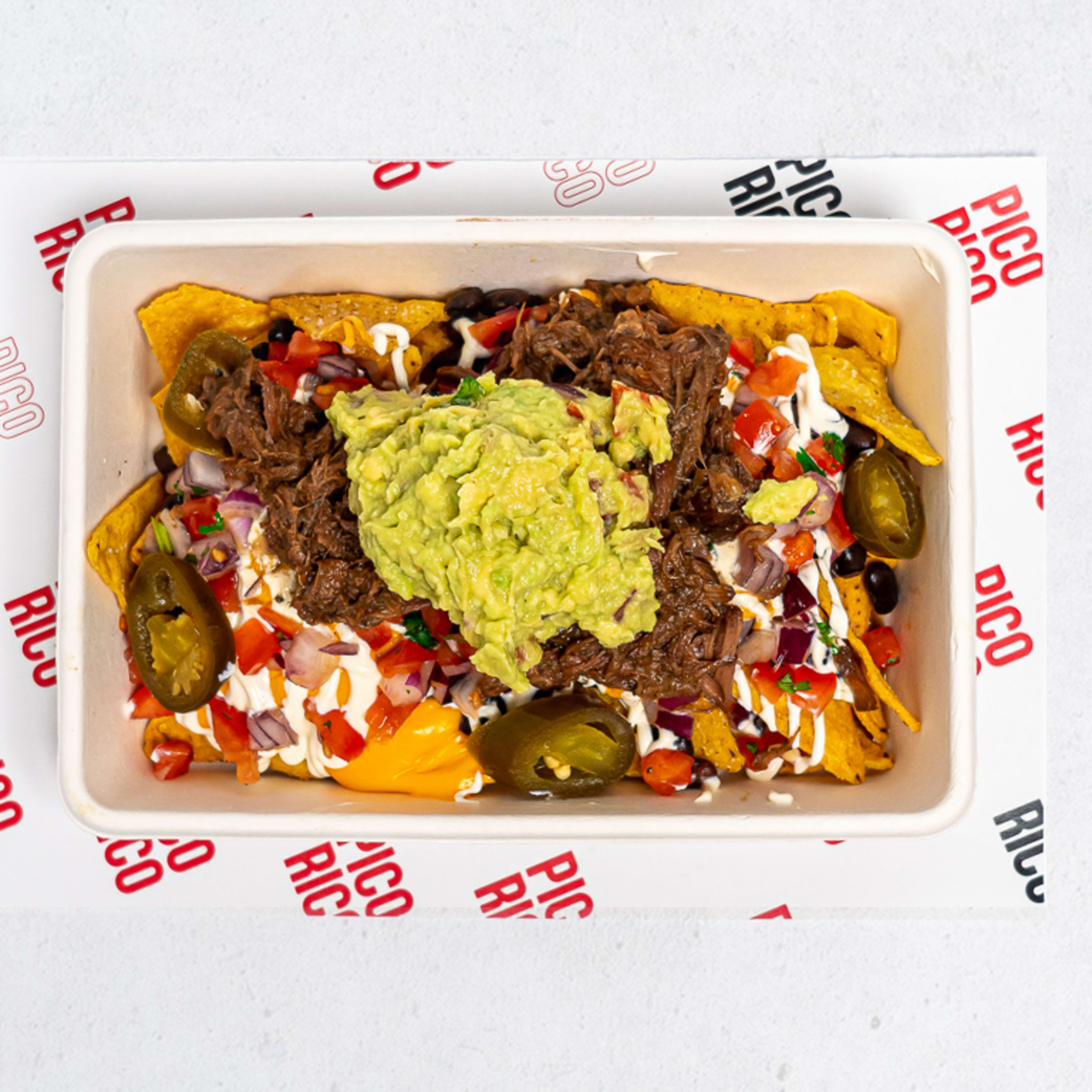 NACHOS CHEDDAR CON CARNE