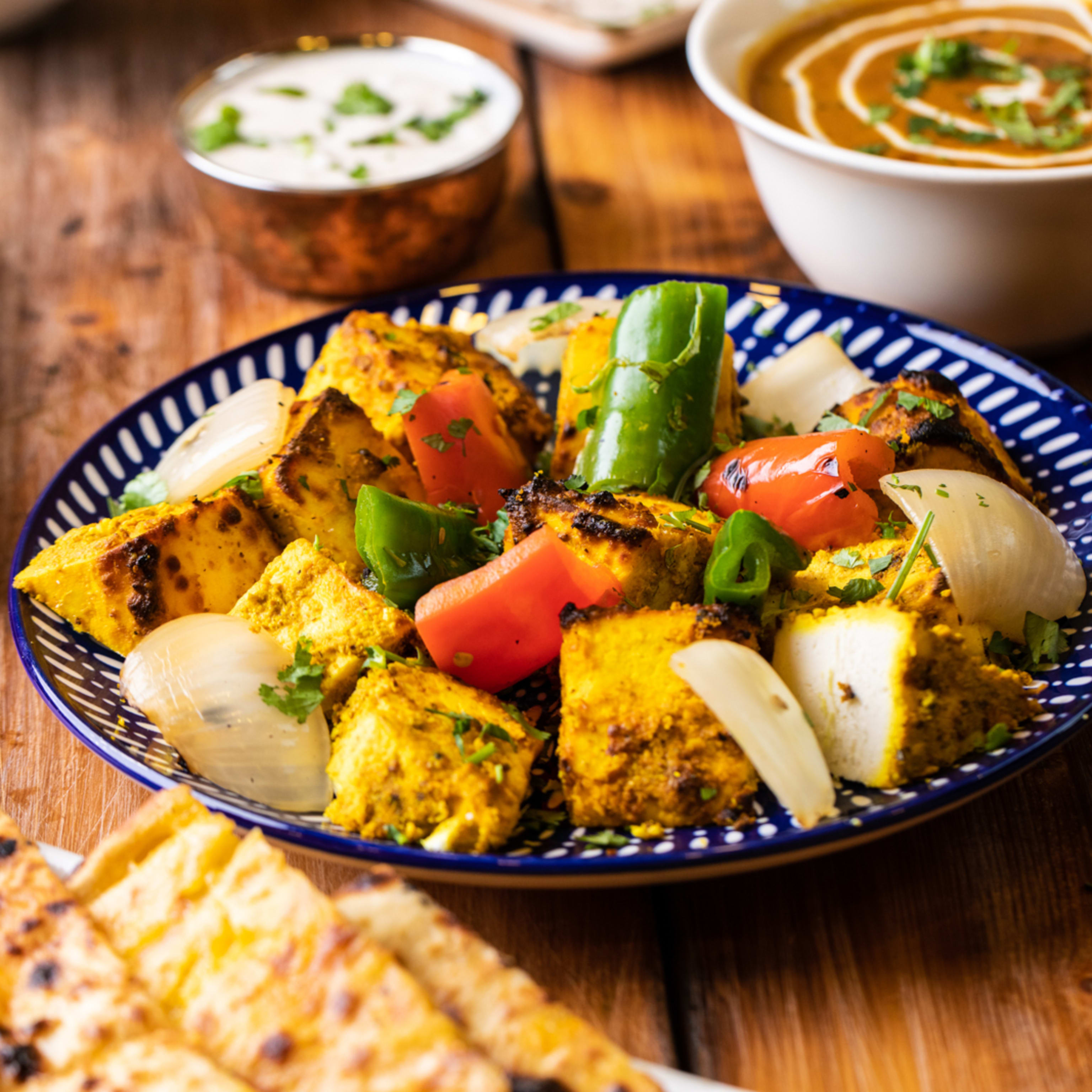 Paneer Tikka (Vegetariano).
