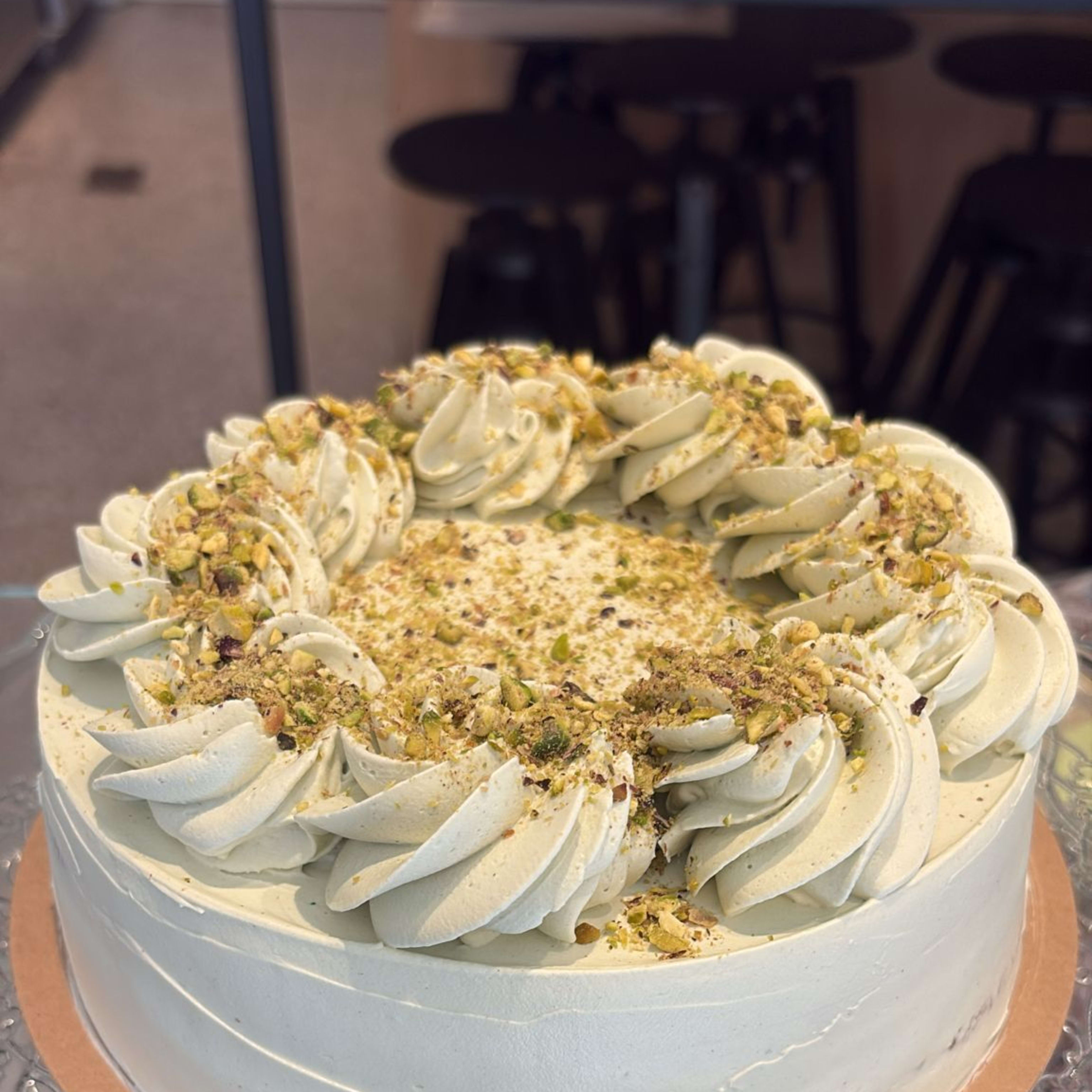 Tarta de pistacho con Mousse de Pistacho 8 porciones