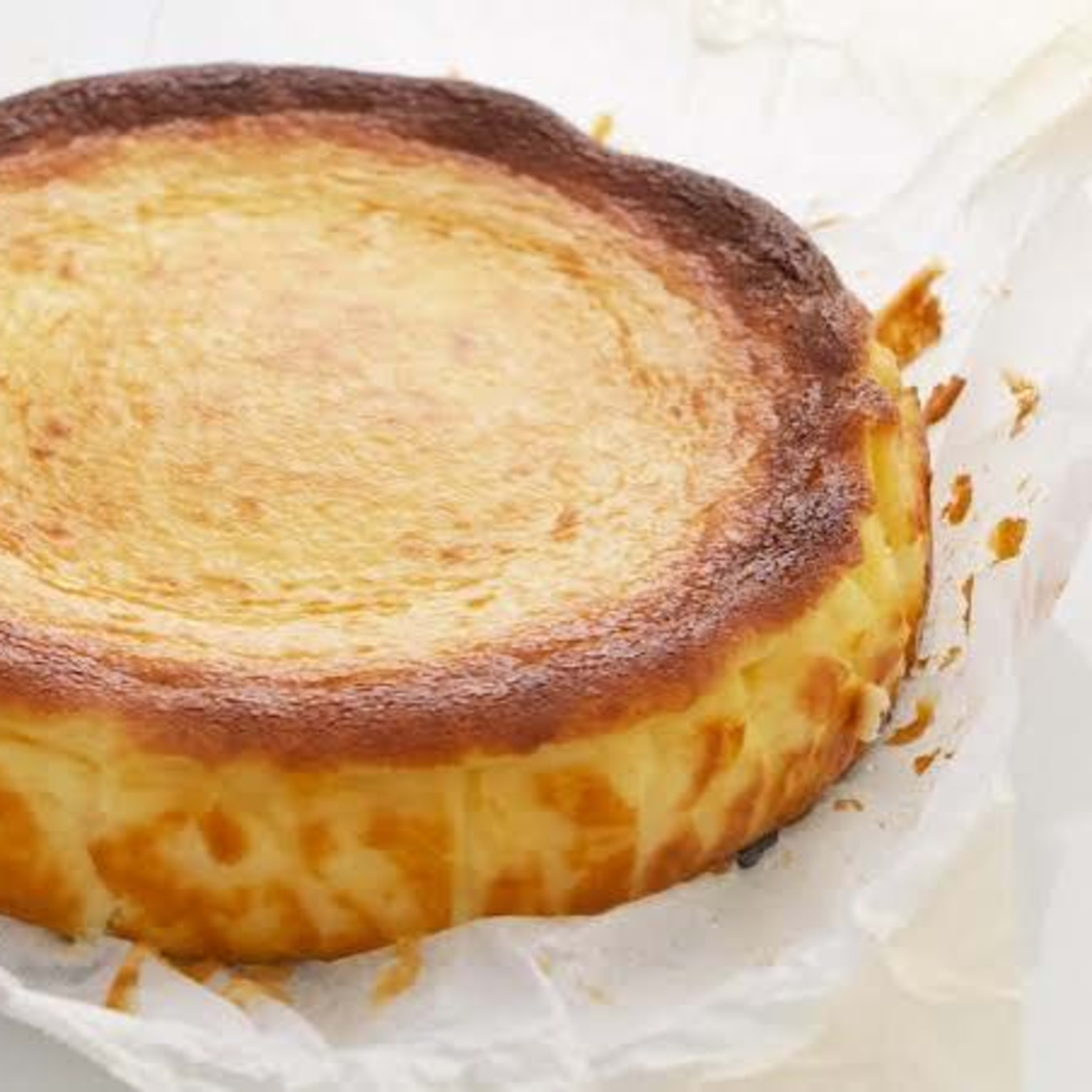 Tarta de queso estilo La Viña porción