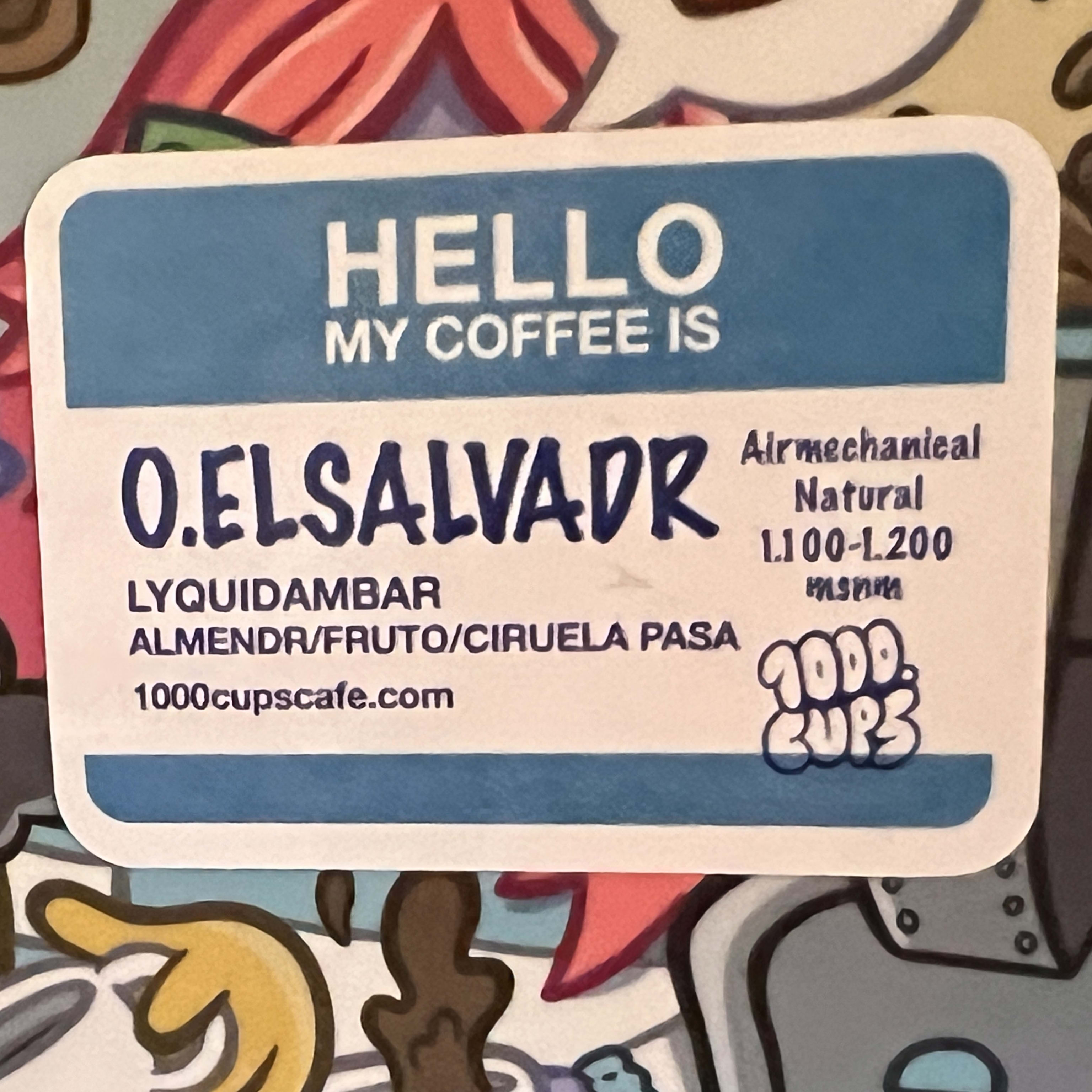 CAFÉ EL SALVADOR LYQUIDAMBAR 250GR