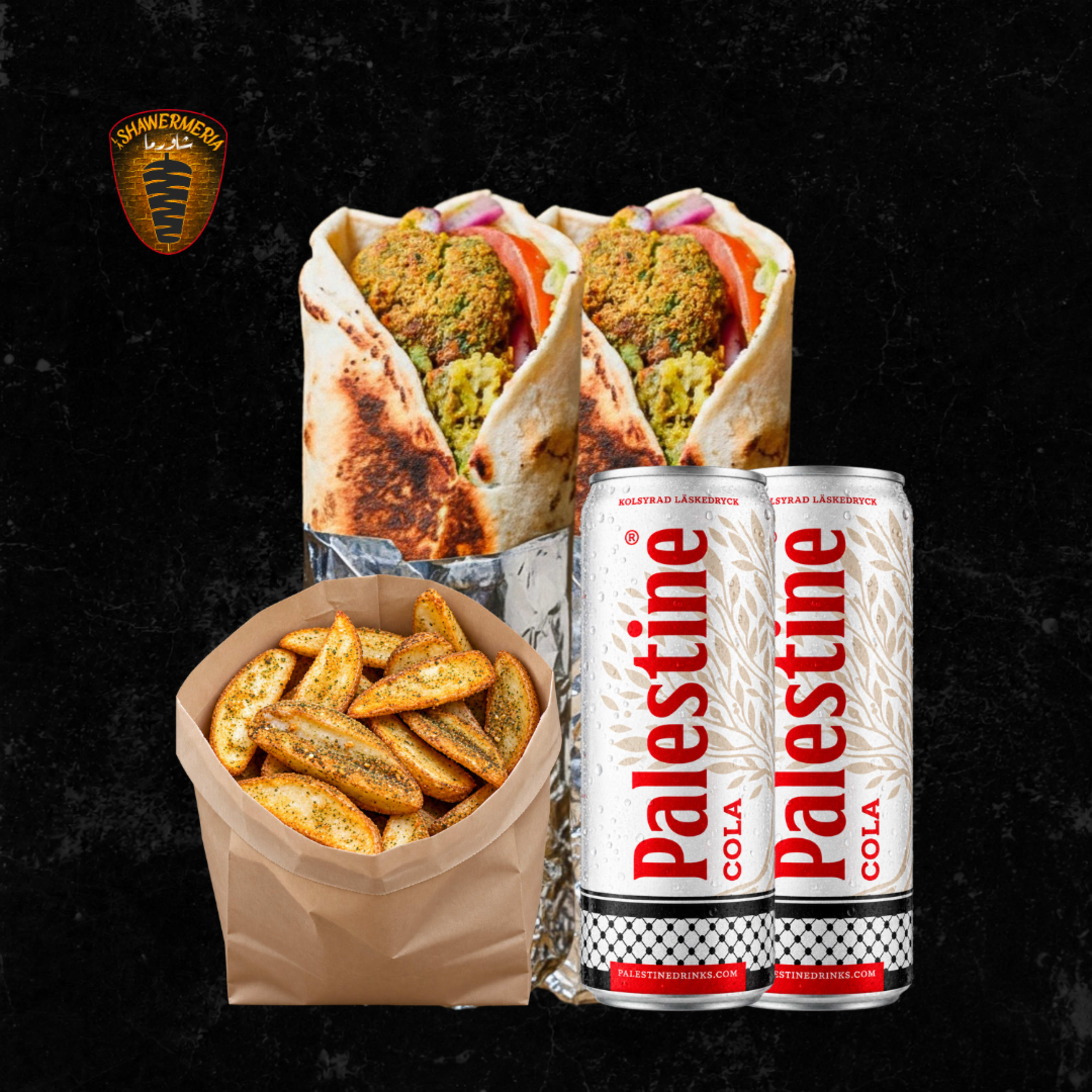 Menú 2P Falafel con Patatas Luxe