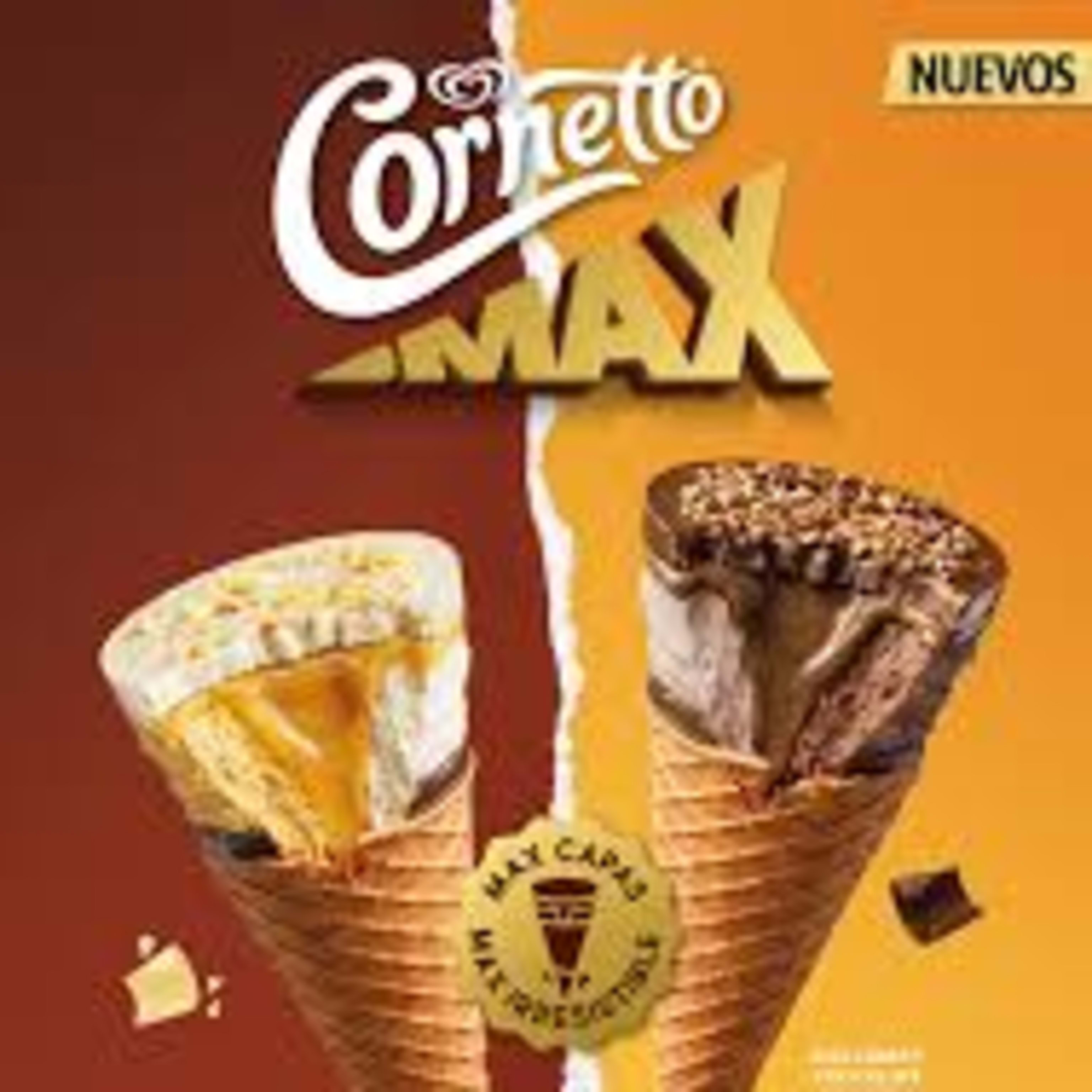 Cornetto MAX Avellana y chocolate