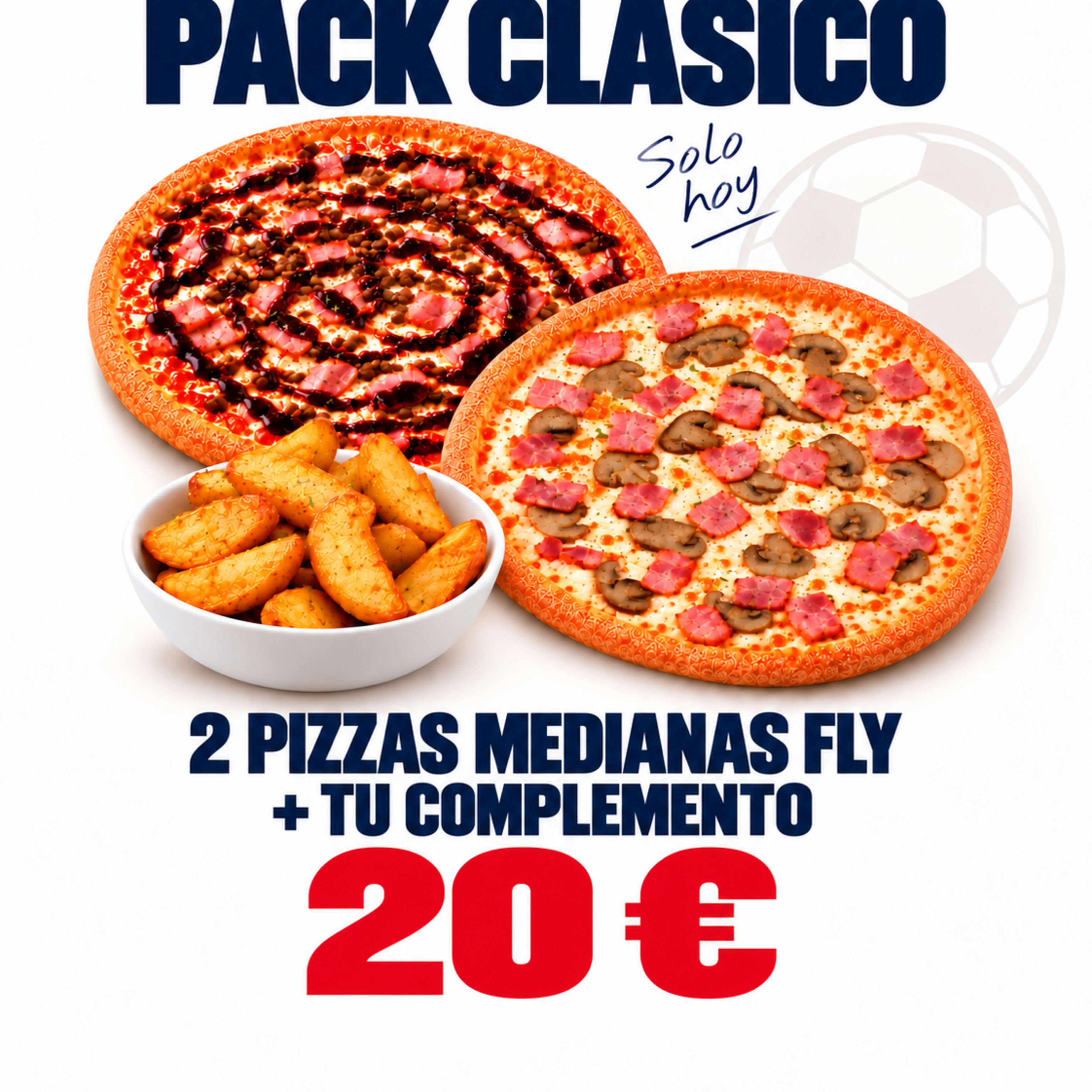 EL CLÁSICO EN PIZZAS FLY