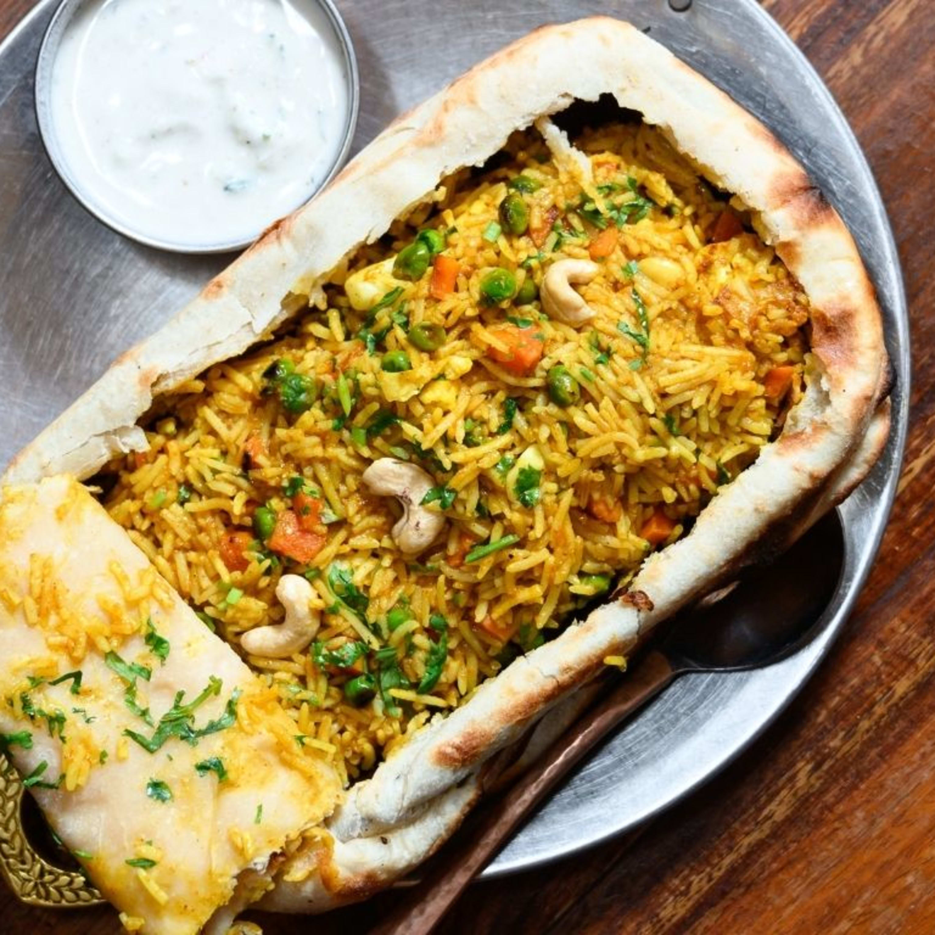 Biryani Vegetariano.