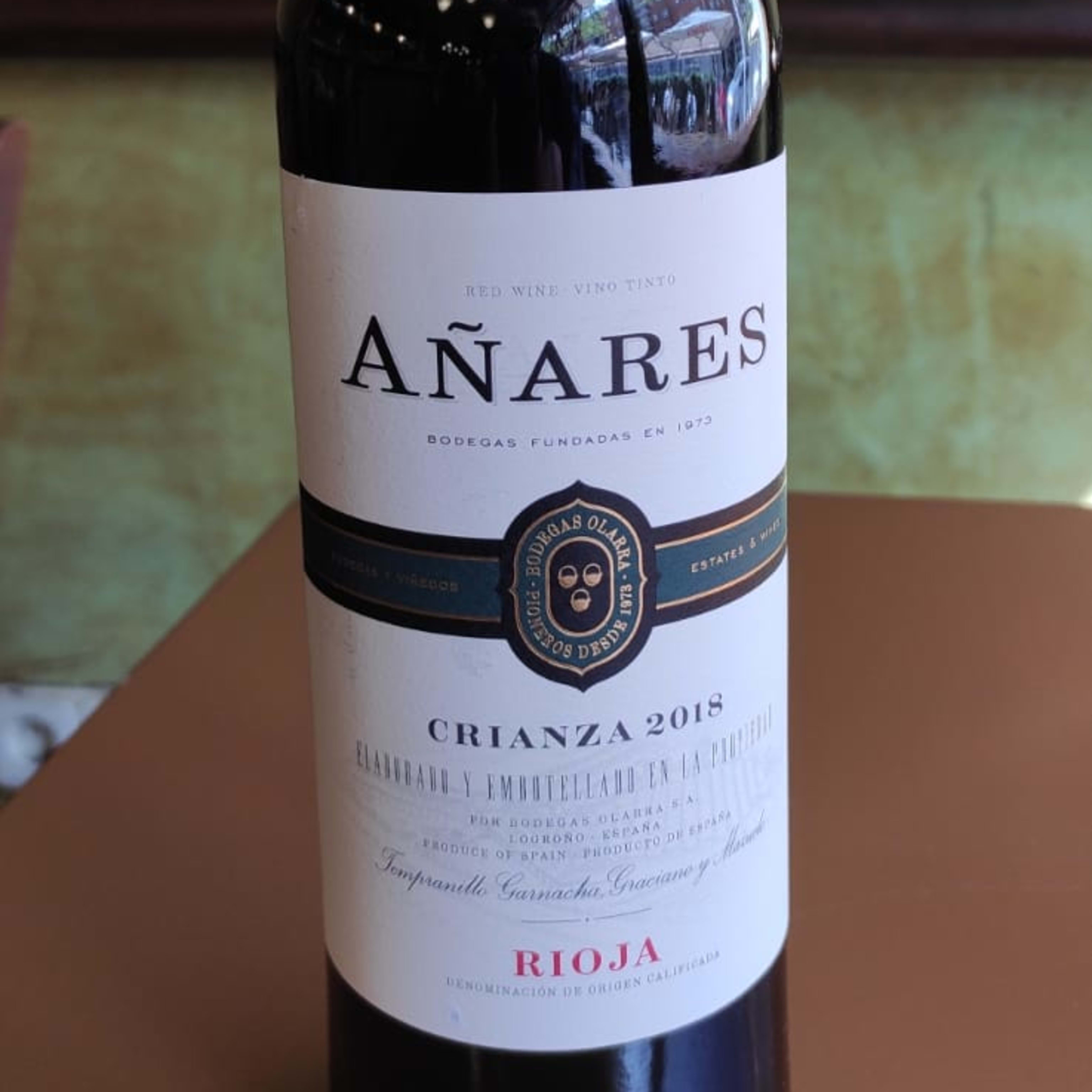 Vino tinto Rioja Añares, crianza (75cl)