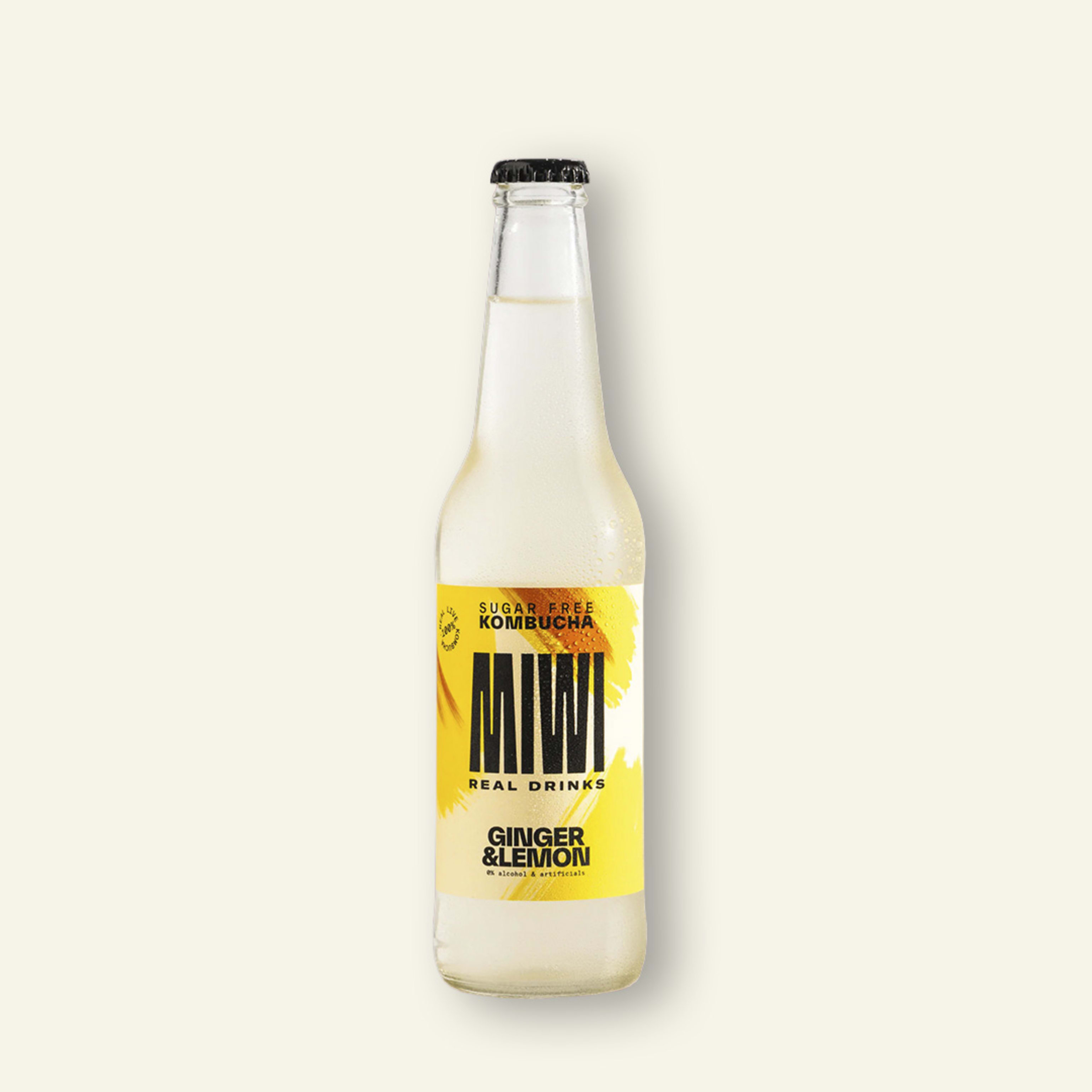 Miwi Kombucha: Ginger Lemon.