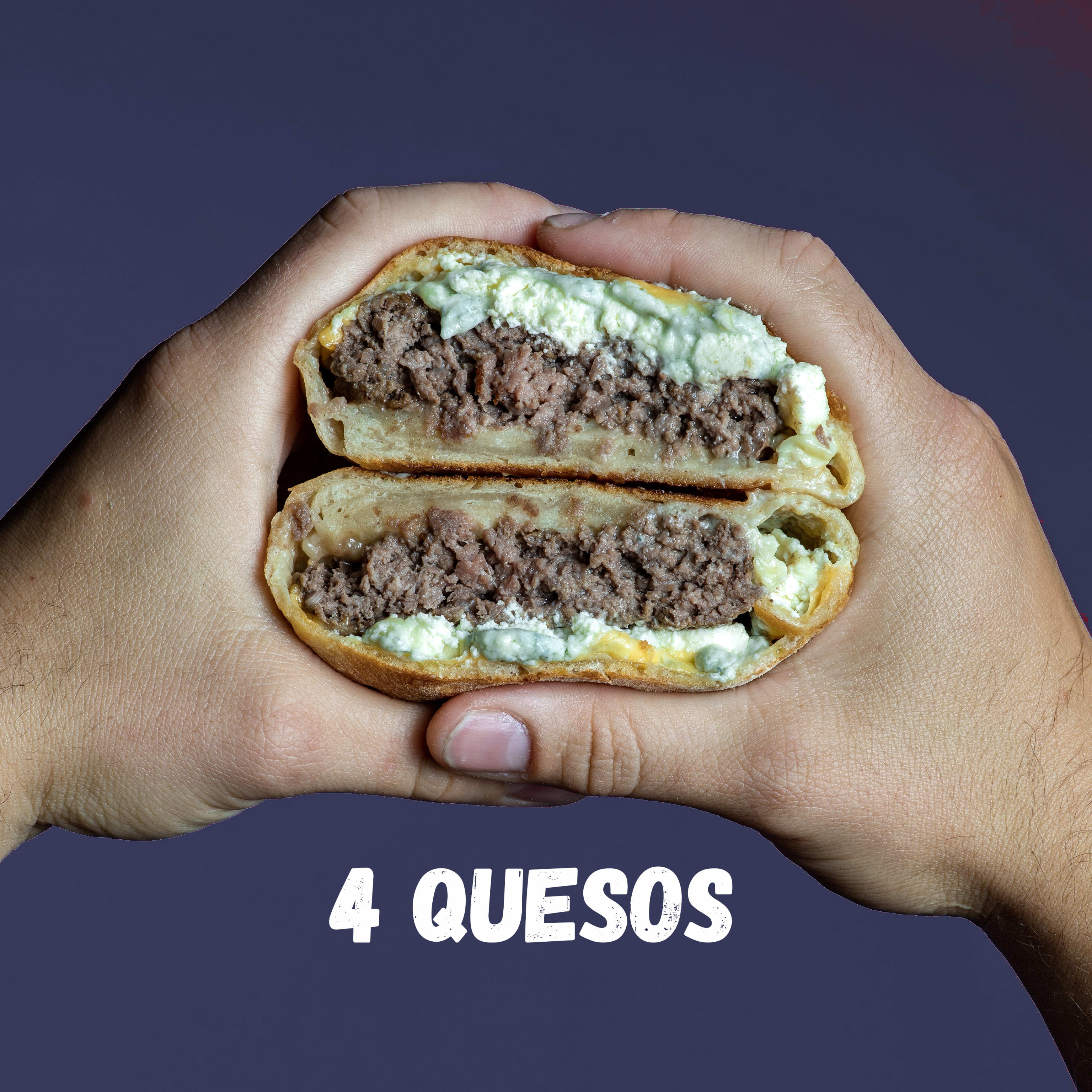 -Hamburguesa 4 Quesos-