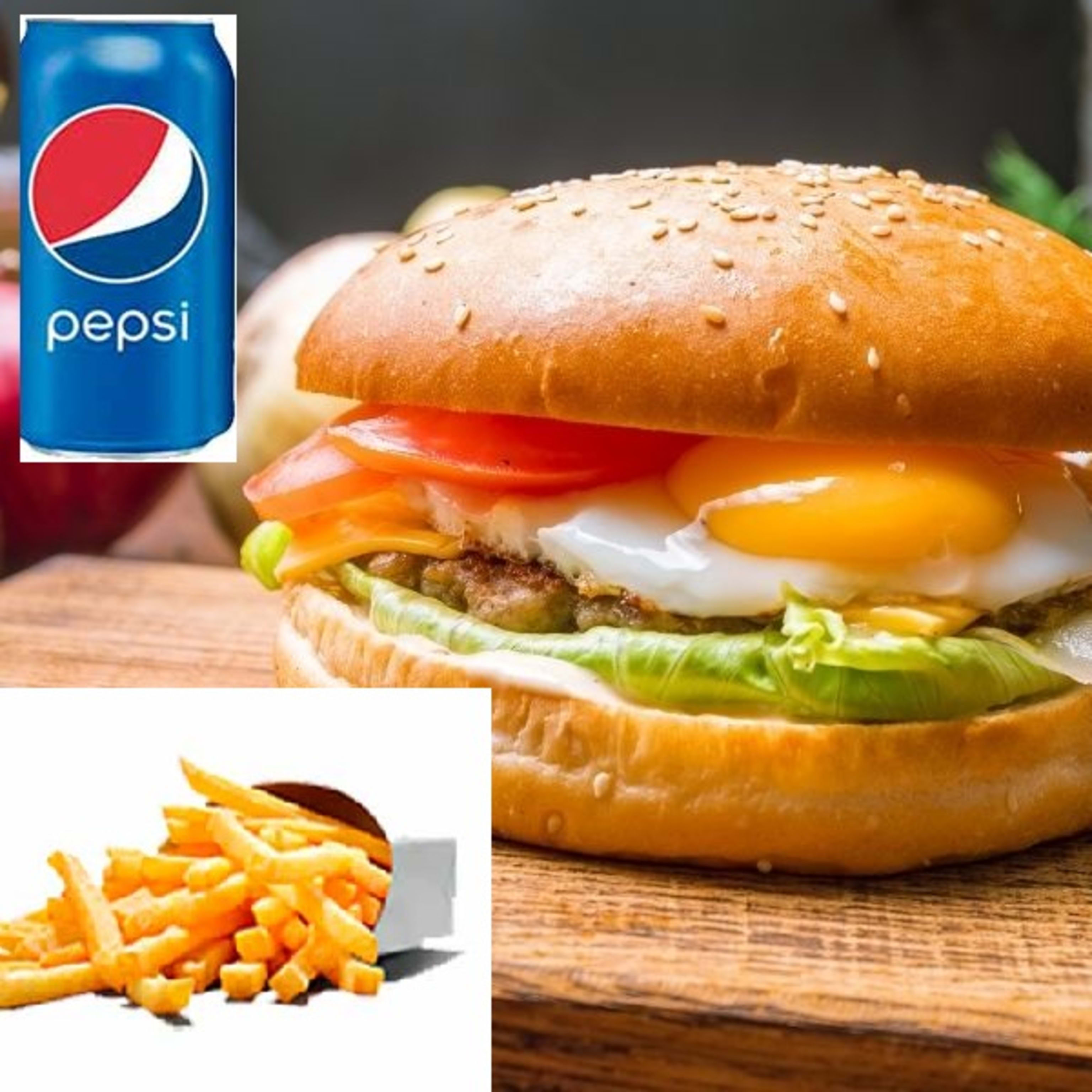 25-Hamburgesa  Doble Carne Pollo
