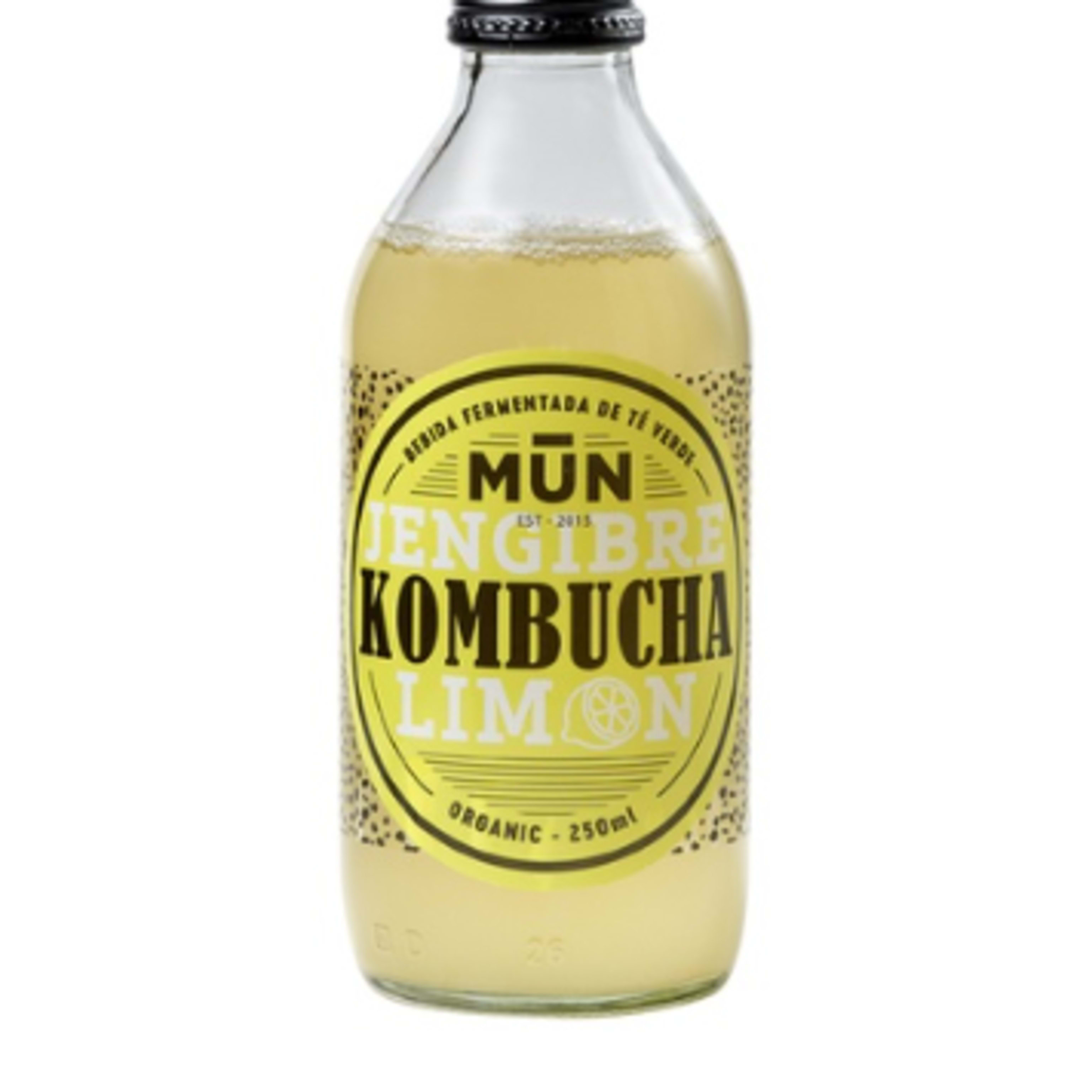 Kombucha baja en azúcar Jengibre y limón 250ml