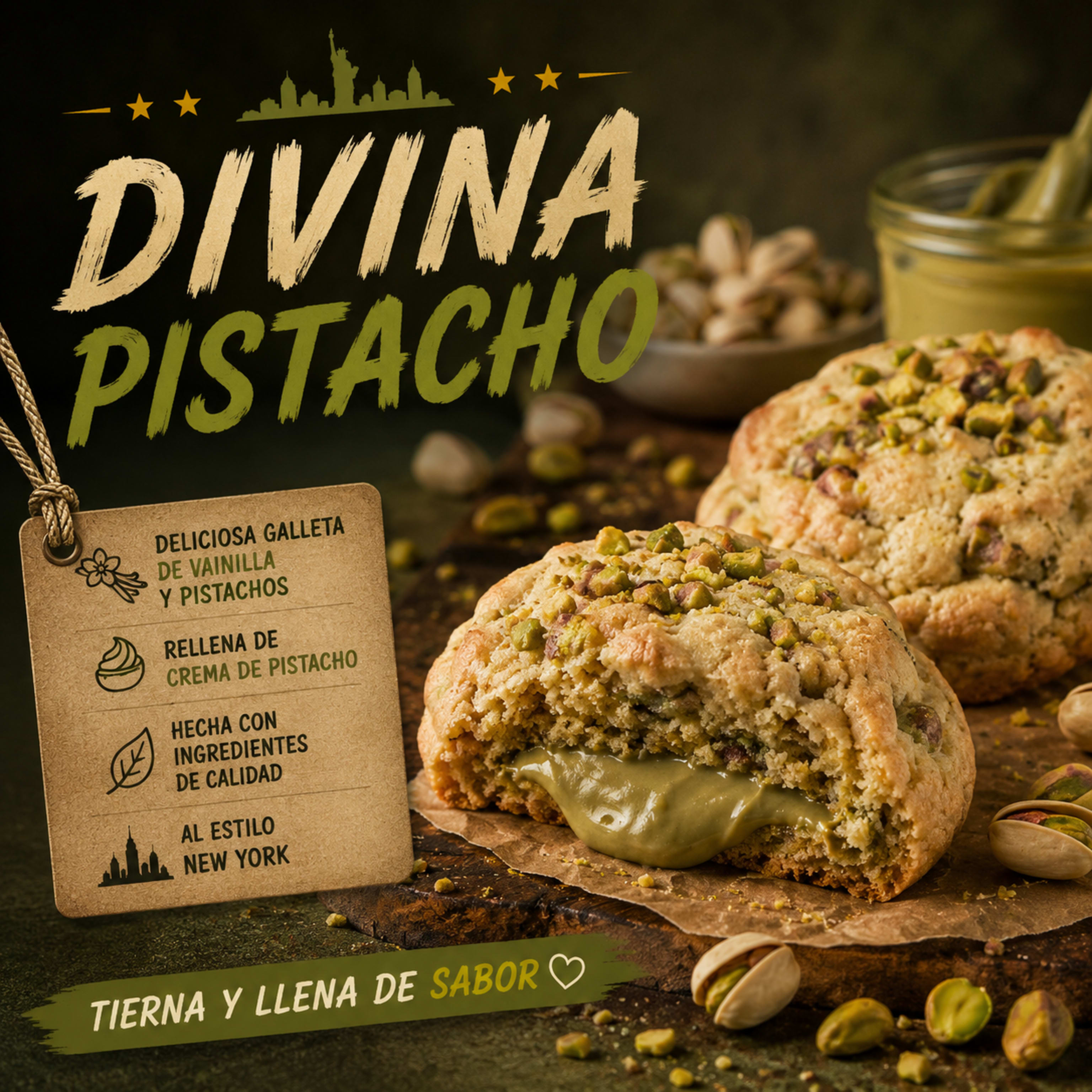 Divina Pistacho NY Style