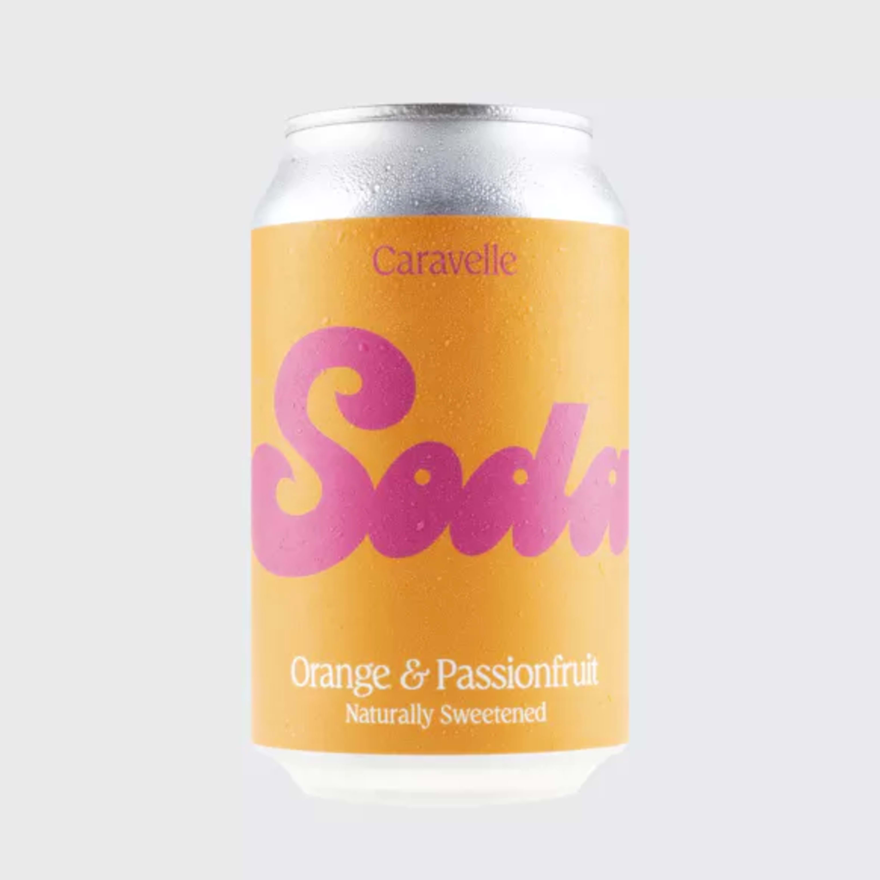 Soda Naranja y Fruta de la pasión