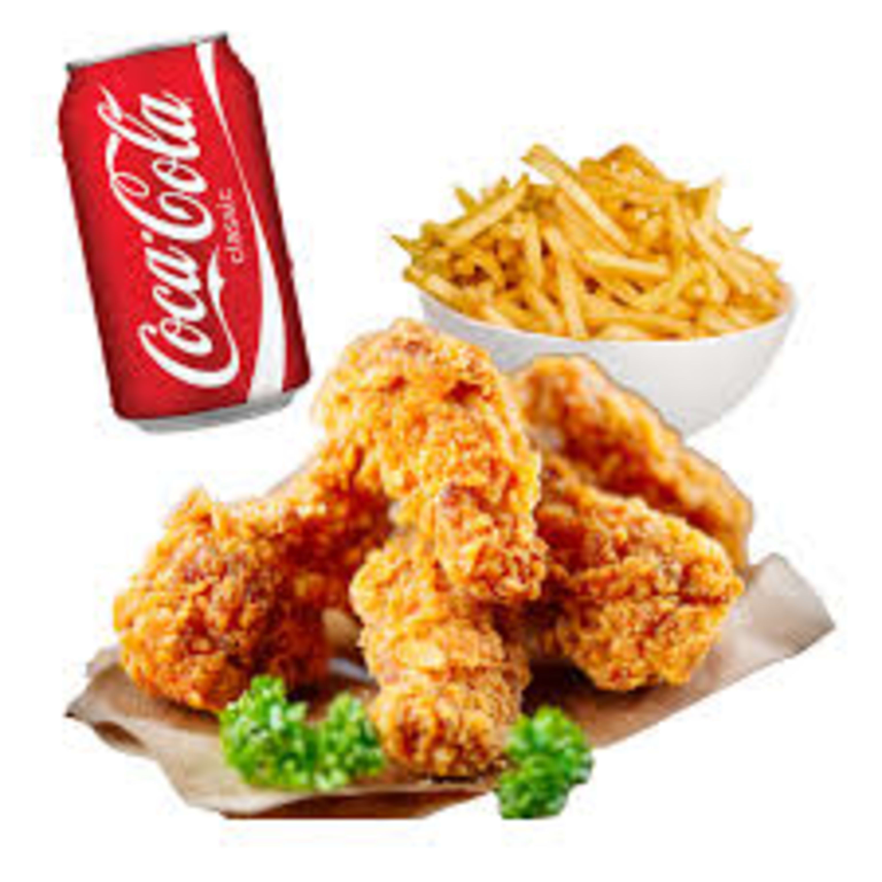 MENU ALITAS DE POLLO + PATATAS + BEBIDA