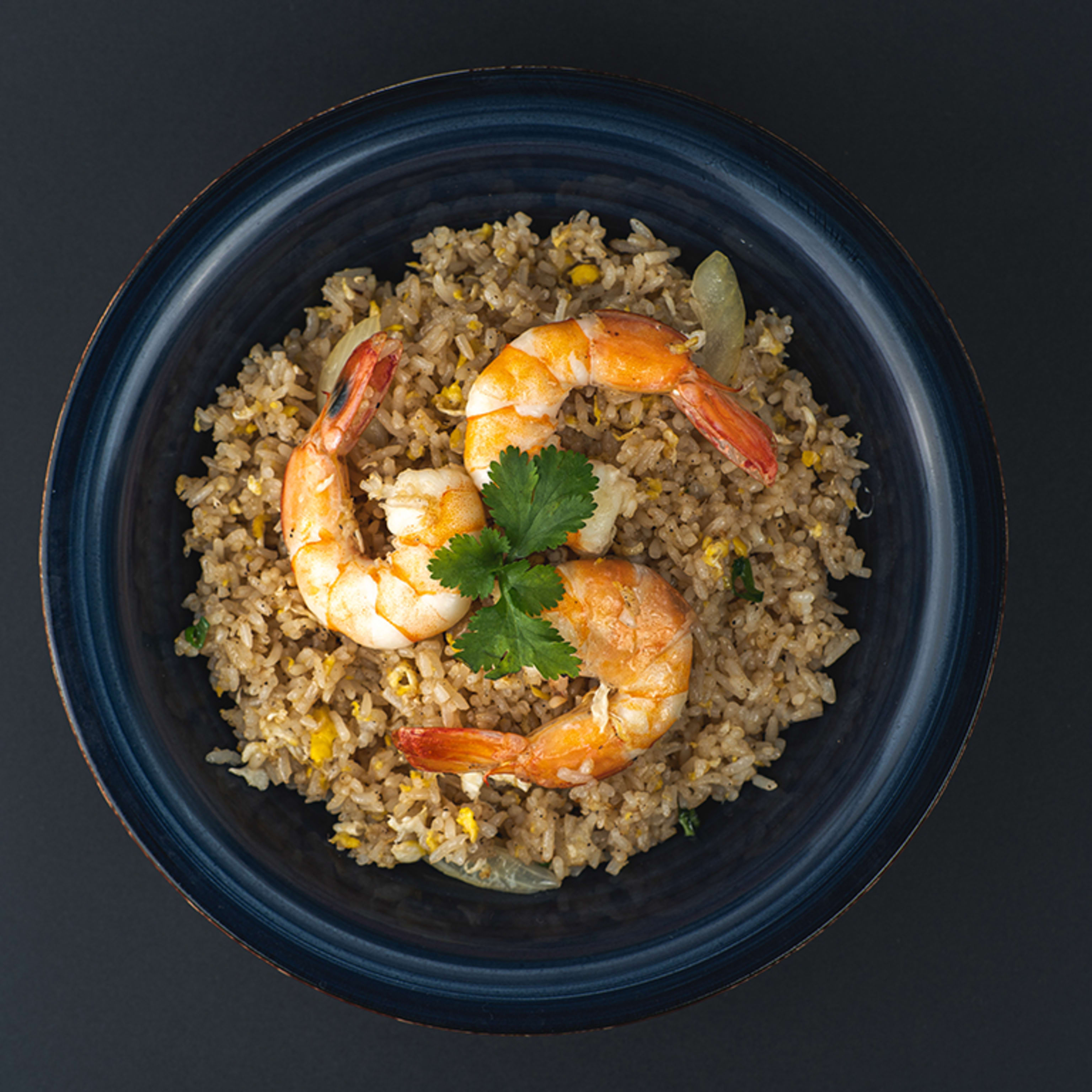 Khao Pad: Stir-fried rice with soy sauce and egg